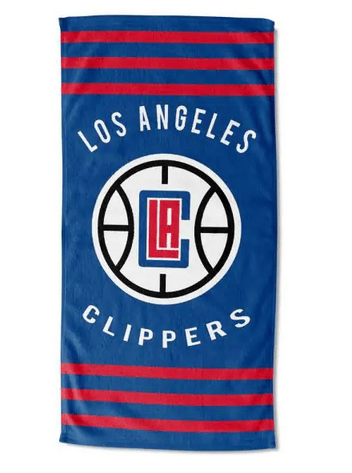 Clippers OFFICIAL National Basketball Association, Stripe 30x 60 Beach Towel - by The Northwest Company(D0102HXV6SW.)