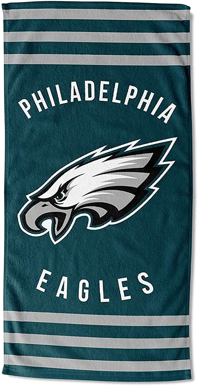 Eagles OFFICIAL Stripe Beach Towel(D0102HXV6YA.)