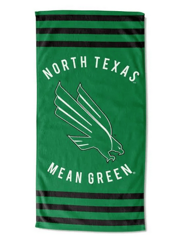 NorthTexas OFFICIAL Collegiate Stripes Beach Towel(D0102HXVDHA.)