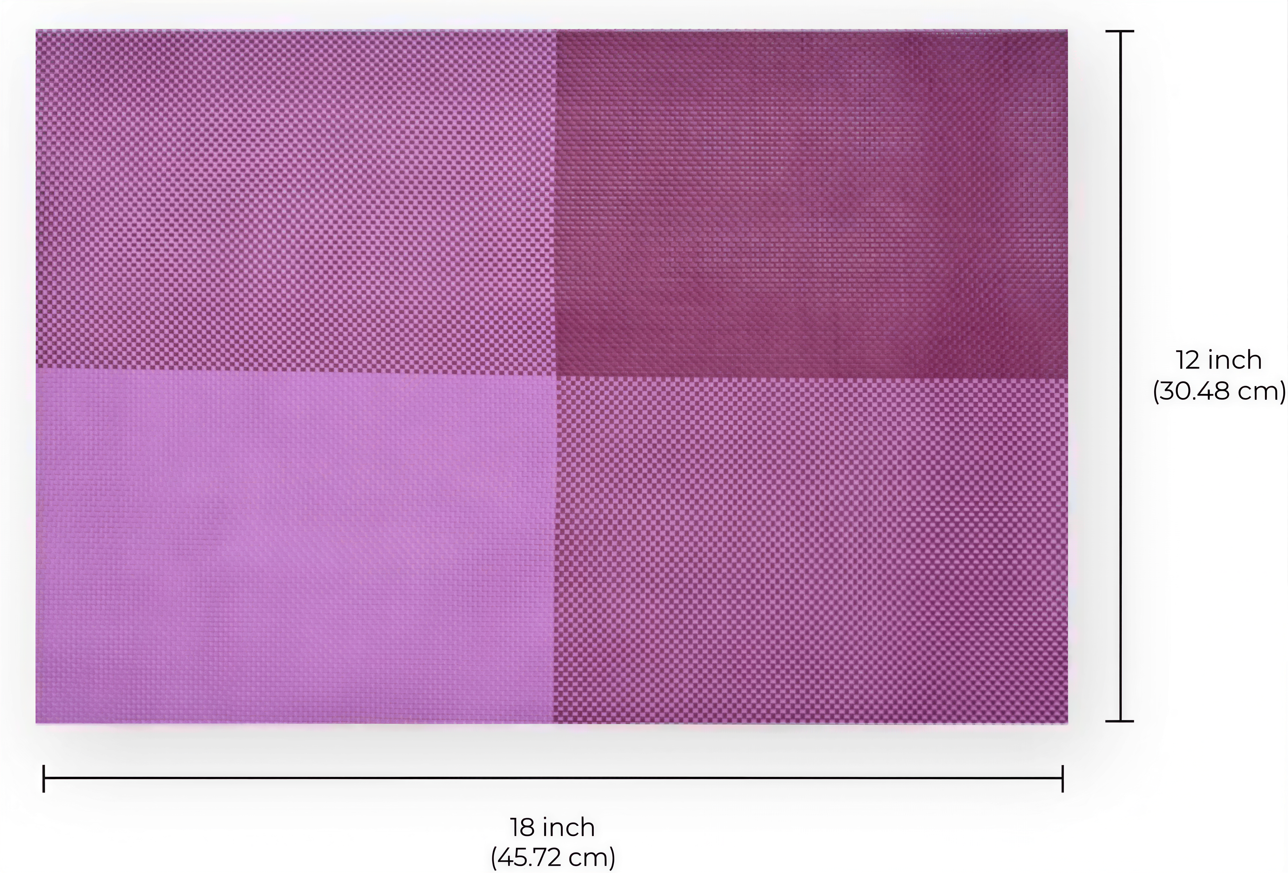 Vinyl Placemats | Scratch Resistant, Washable Table Mats for Indoor Outdoor Dining Decor 18x12"