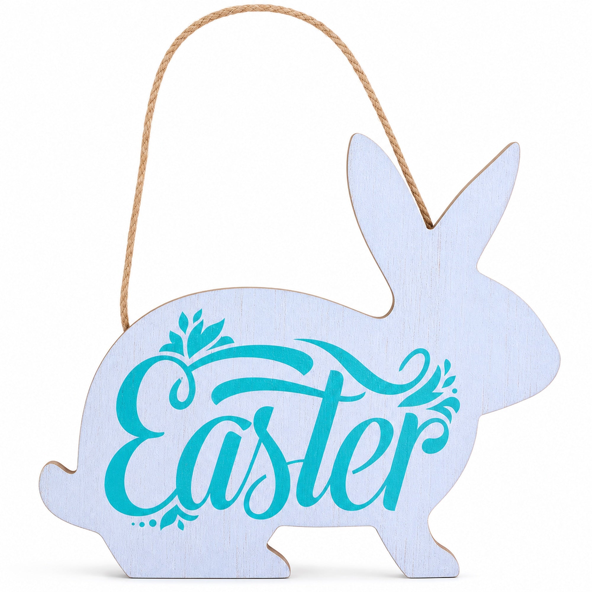 Easter Bunny Wooden Wall Sign 9.3 Inches