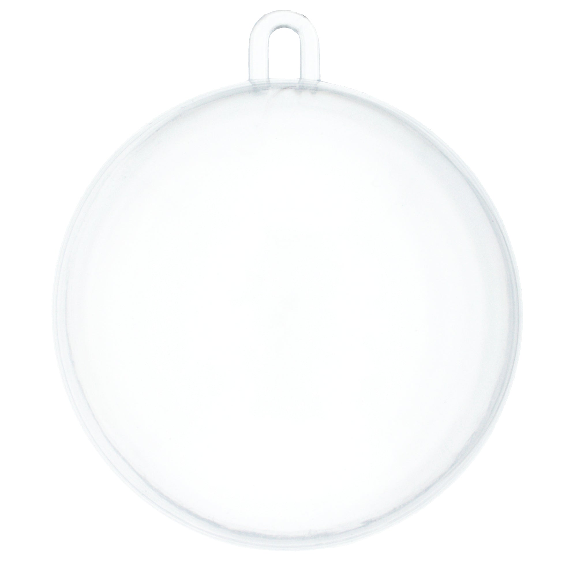 Openable Fillable Clear Plastic Christmas Ball Ornament DIY Craft 3 Inches
