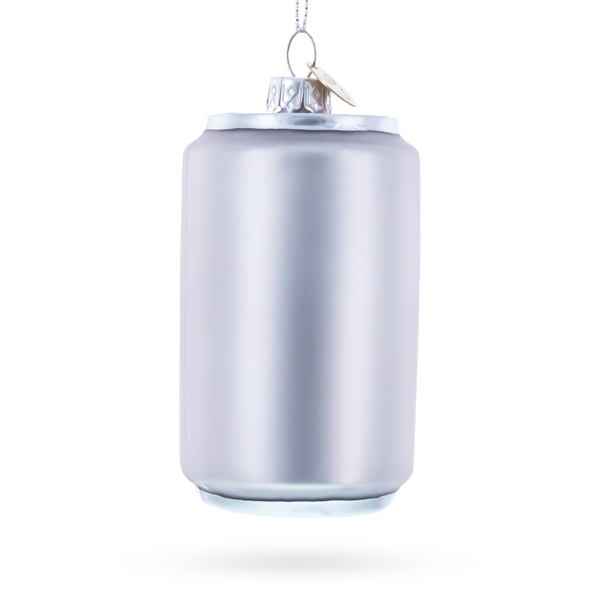 Holiday Beer Brew Can Glass Christmas Ornament