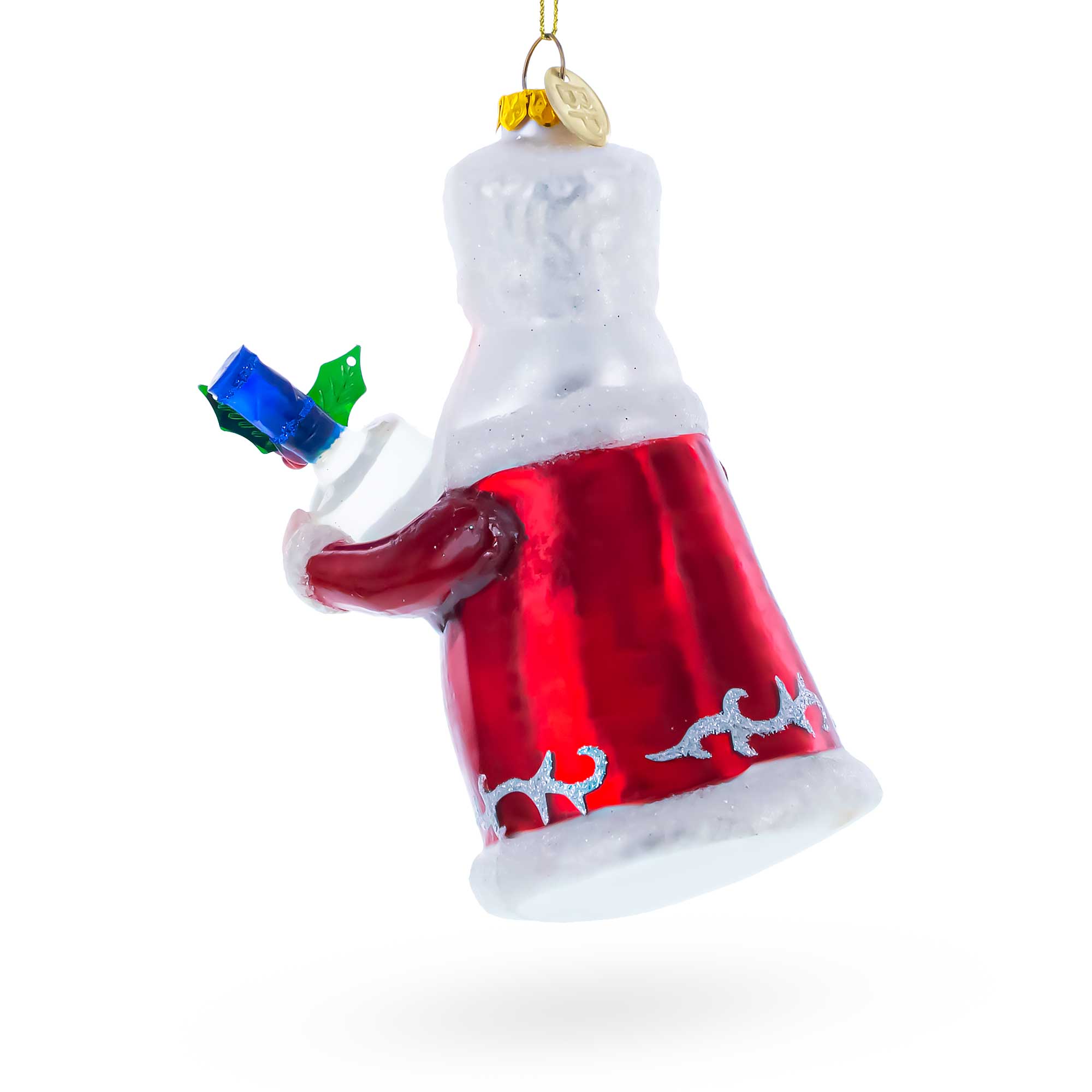 Santa with Vodka Glass Christmas Ornament