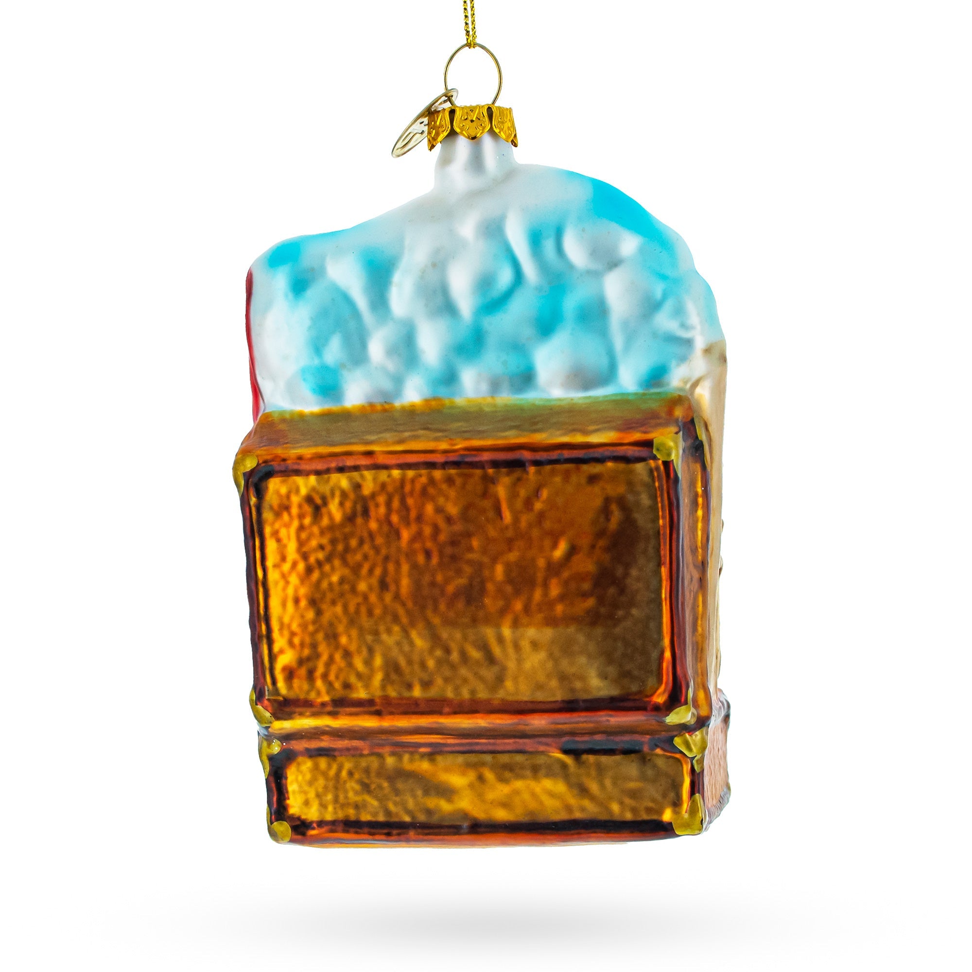 Paris Eiffel Tower Travel Keepsake Glass Christmas Ornament