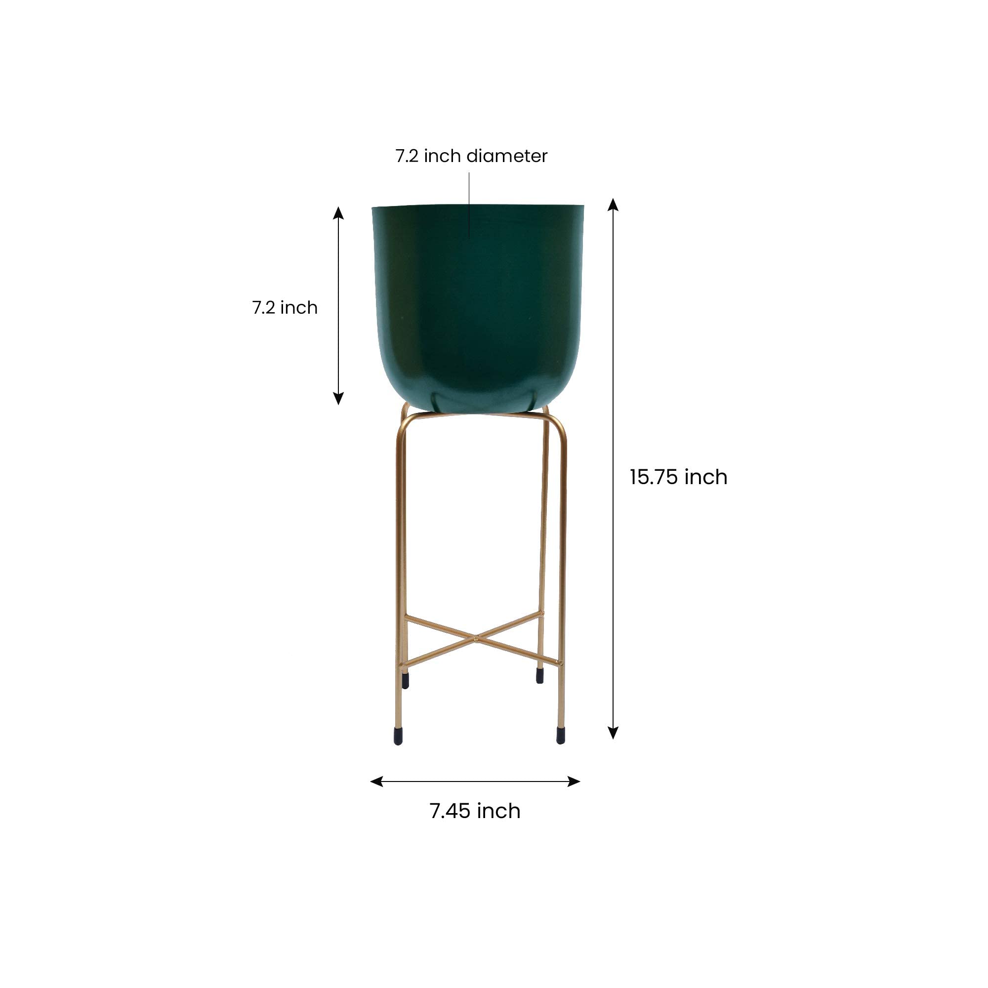 Planter with Metal Stand