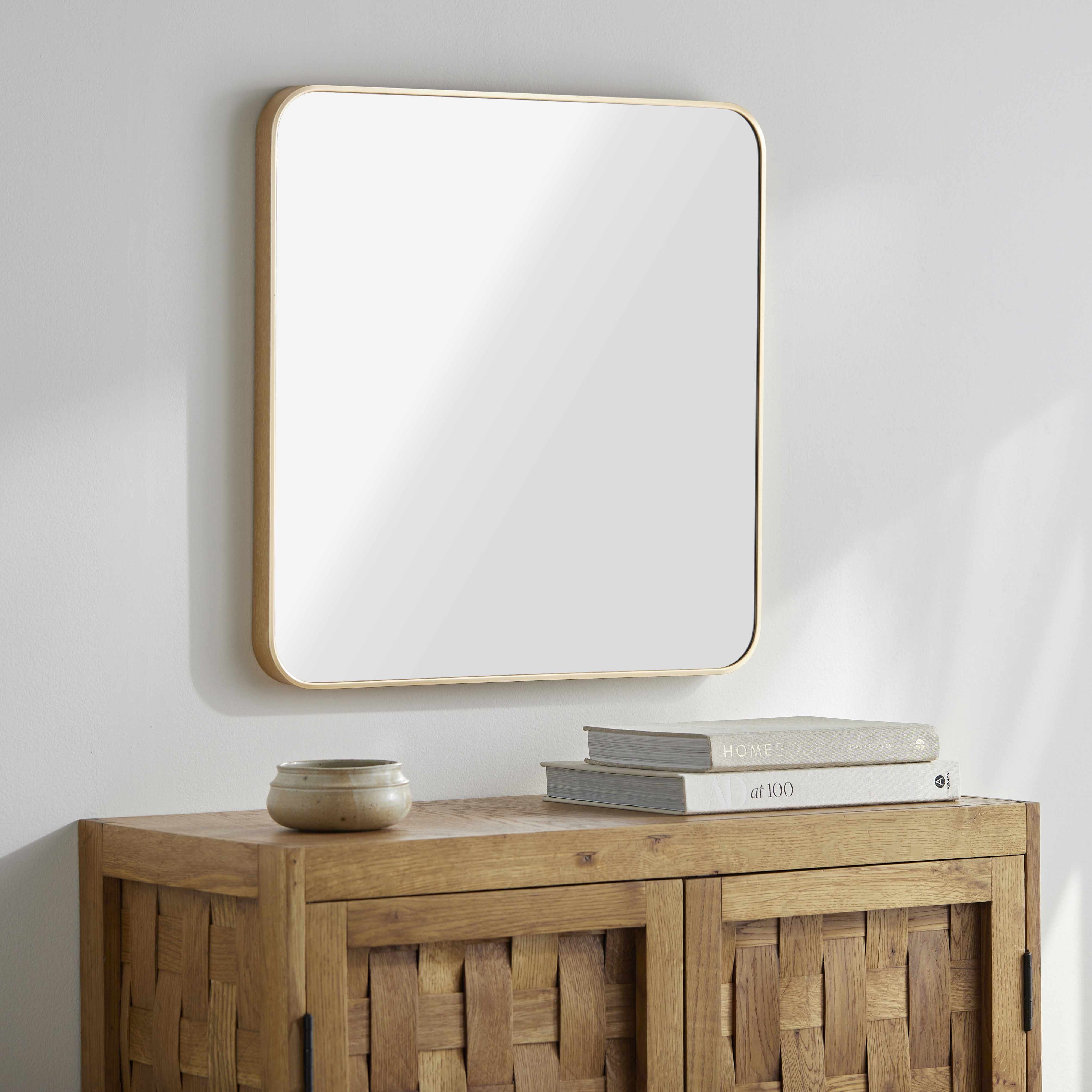Ockenfels Modern Arched  Gold Wall Mirror