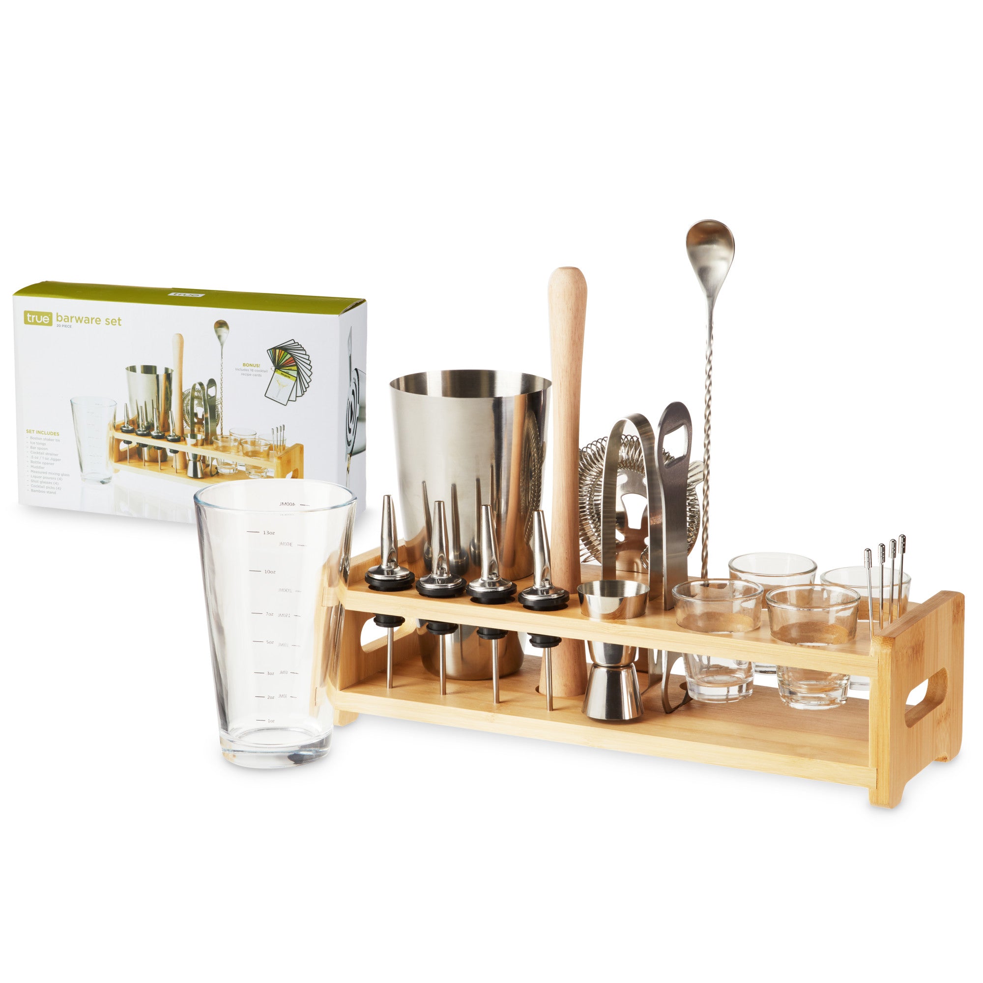 20 Piece Barware Set By True