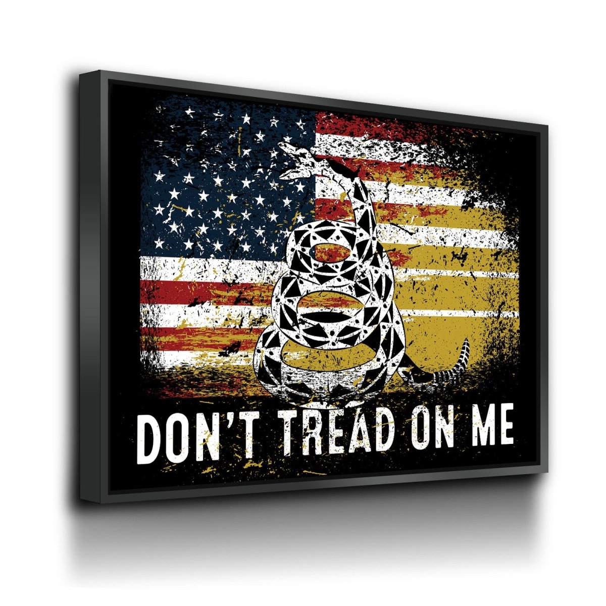 Don't Tread On Me Canvas Wall Art, USA Patriotic Decor