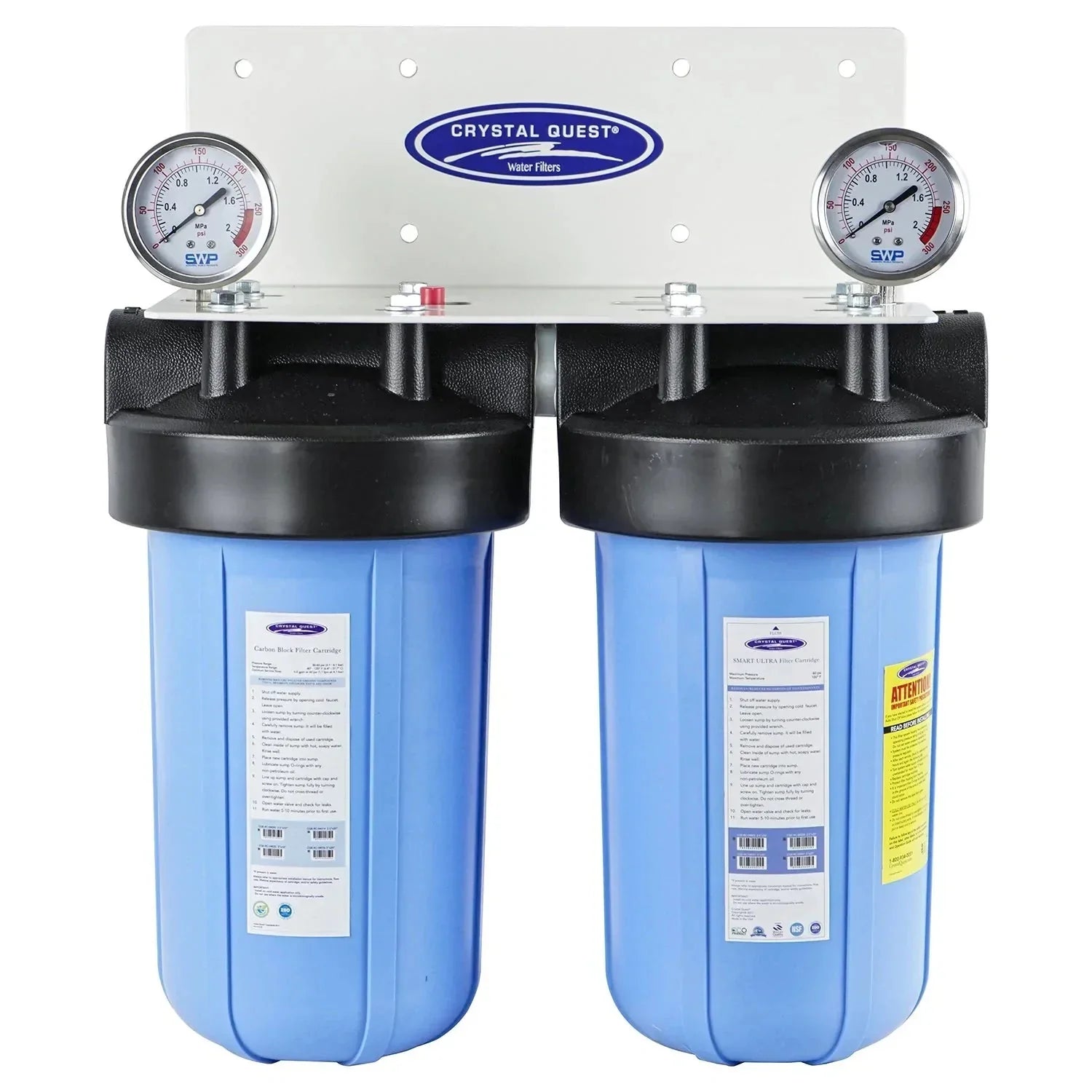 Compact Whole House Water Filter, Fluoride Removal (2-4 GPM | 1-2 people)