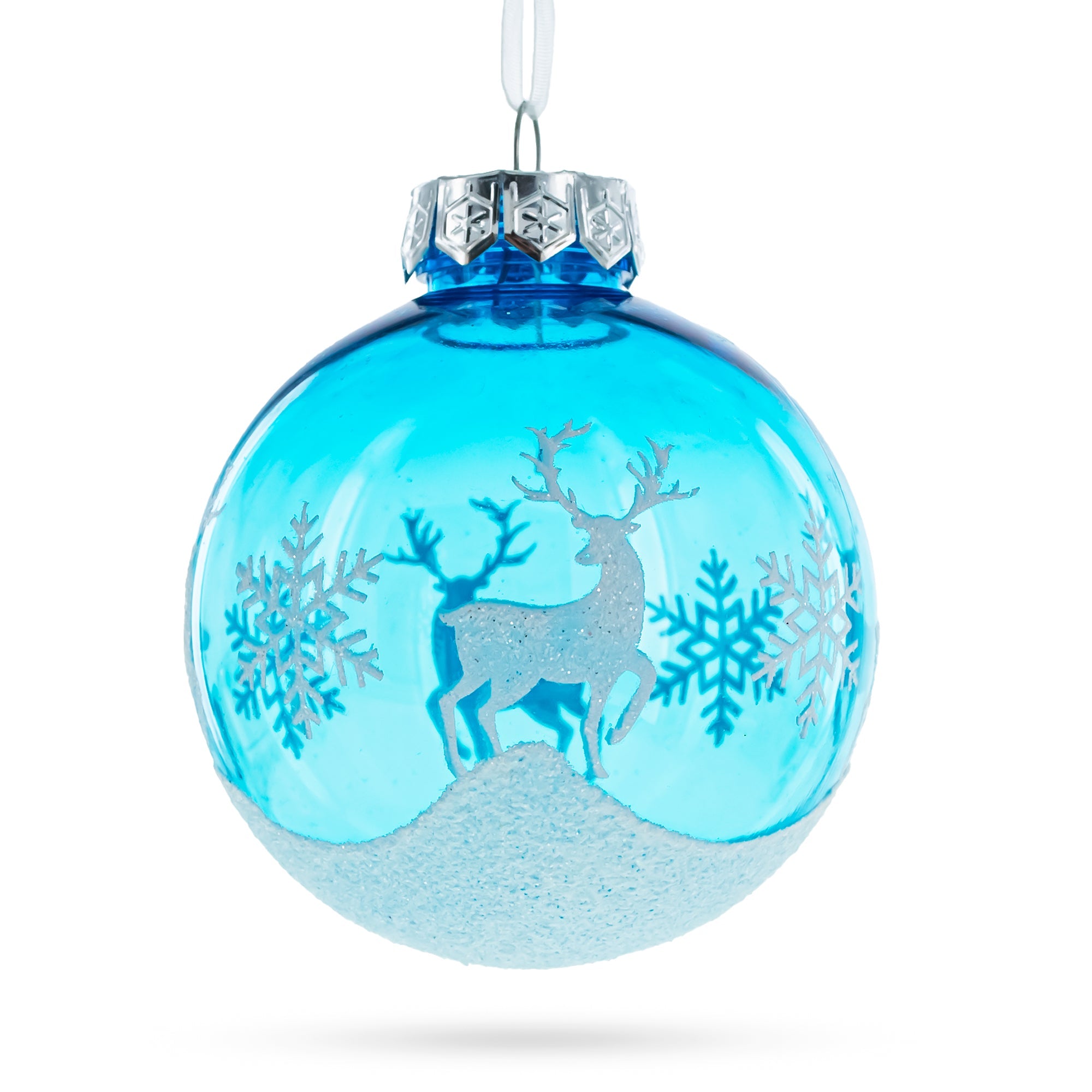 Set of 12 Plastic Ball Christmas Ornaments