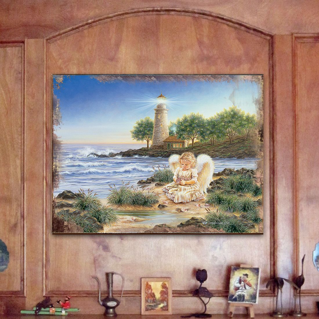 A Little Joy Art Wooden Wall Art by D. Gelsinger - Nativity Holiday Decor - 95653B-9906