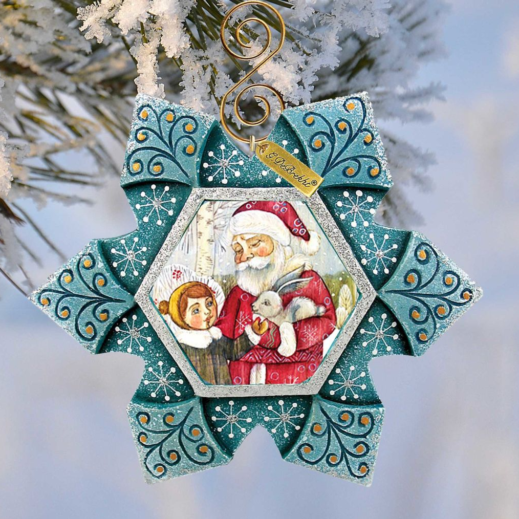 A Friends Sculpted Hand-Painted Christmas Ornament by G. DeBrekht - Wildlife Holiday Decor - 6102184