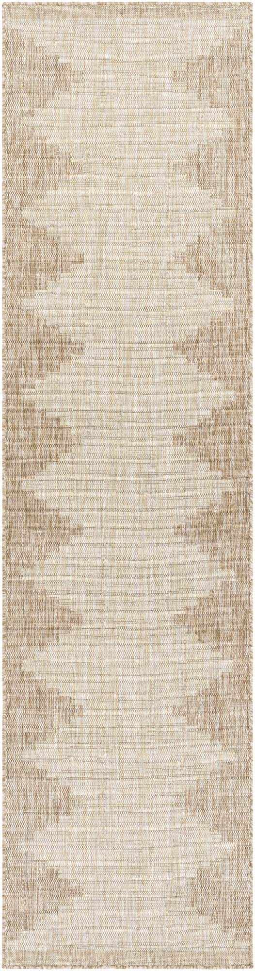 Djugun Beige Indoor & Outdoor 10ft Runner Rug