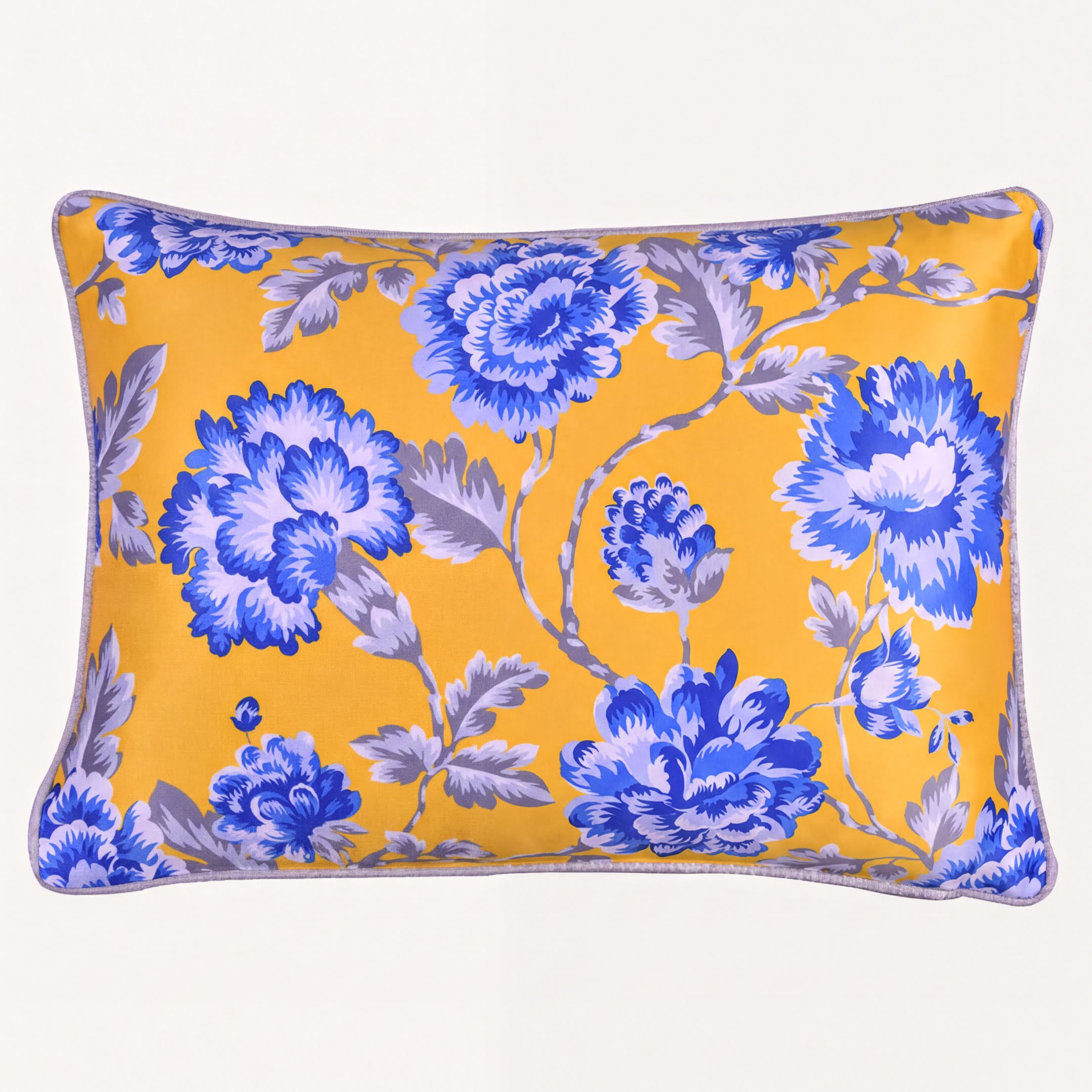 Floral Throw Pillow Covers - 14x20 Inch Decorative Cushion Covers with Zipper