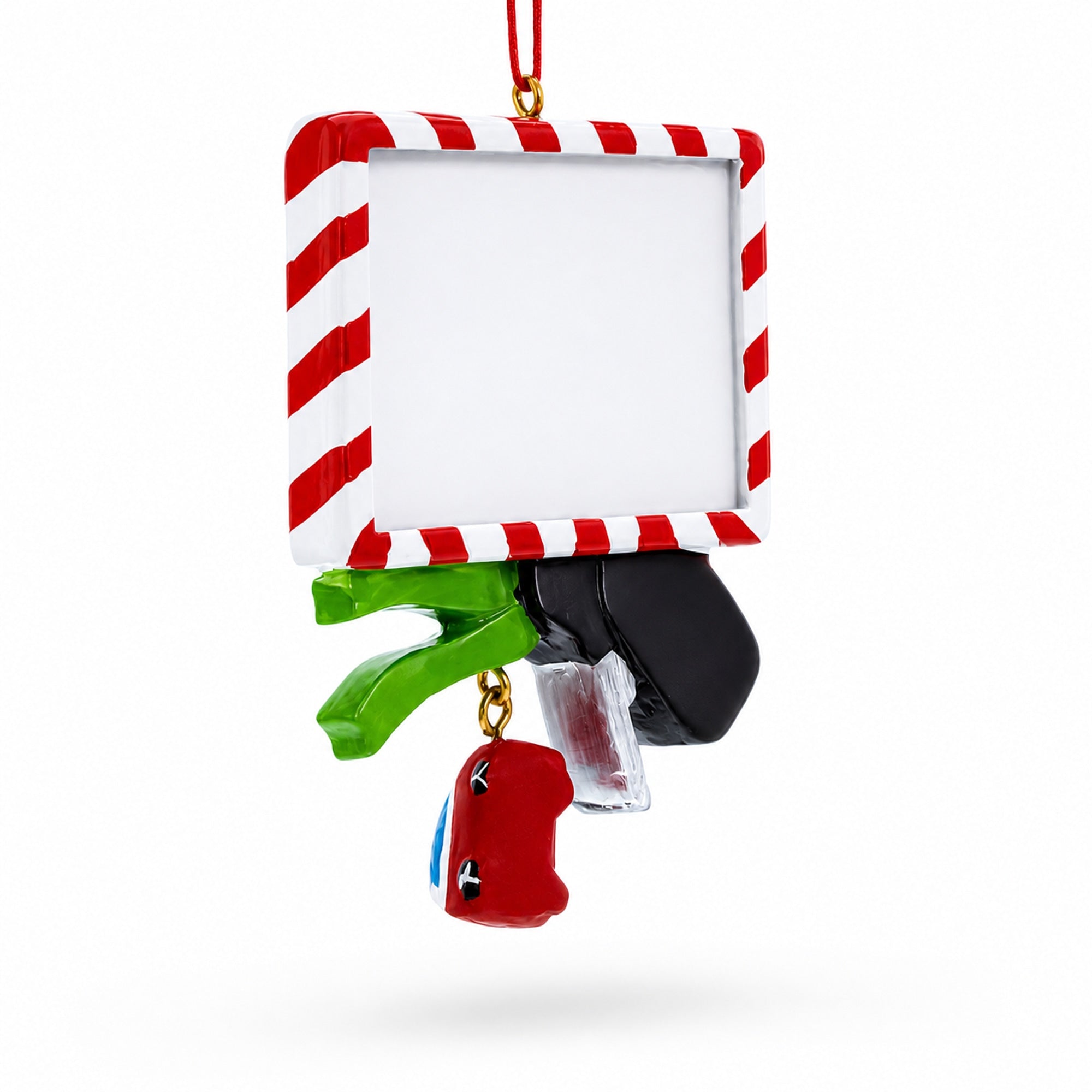 New Driver Santa License with Car Keys Resin Christmas Ornament