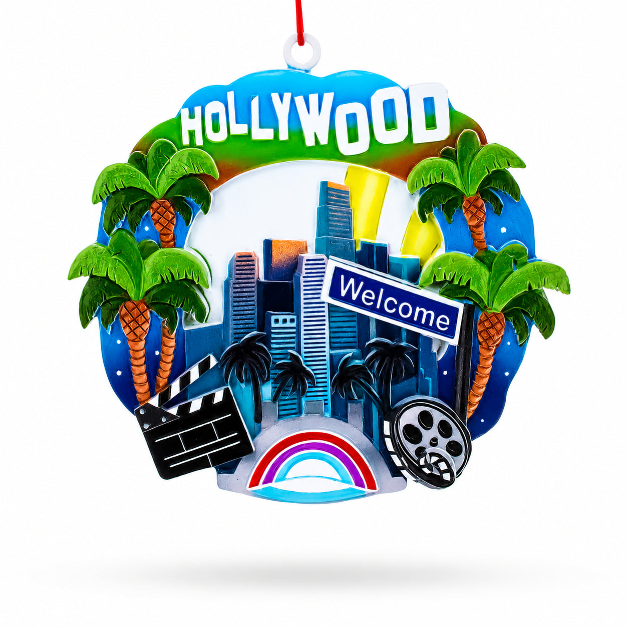 LA California Resin Travel Souvenir Christmas Ornament