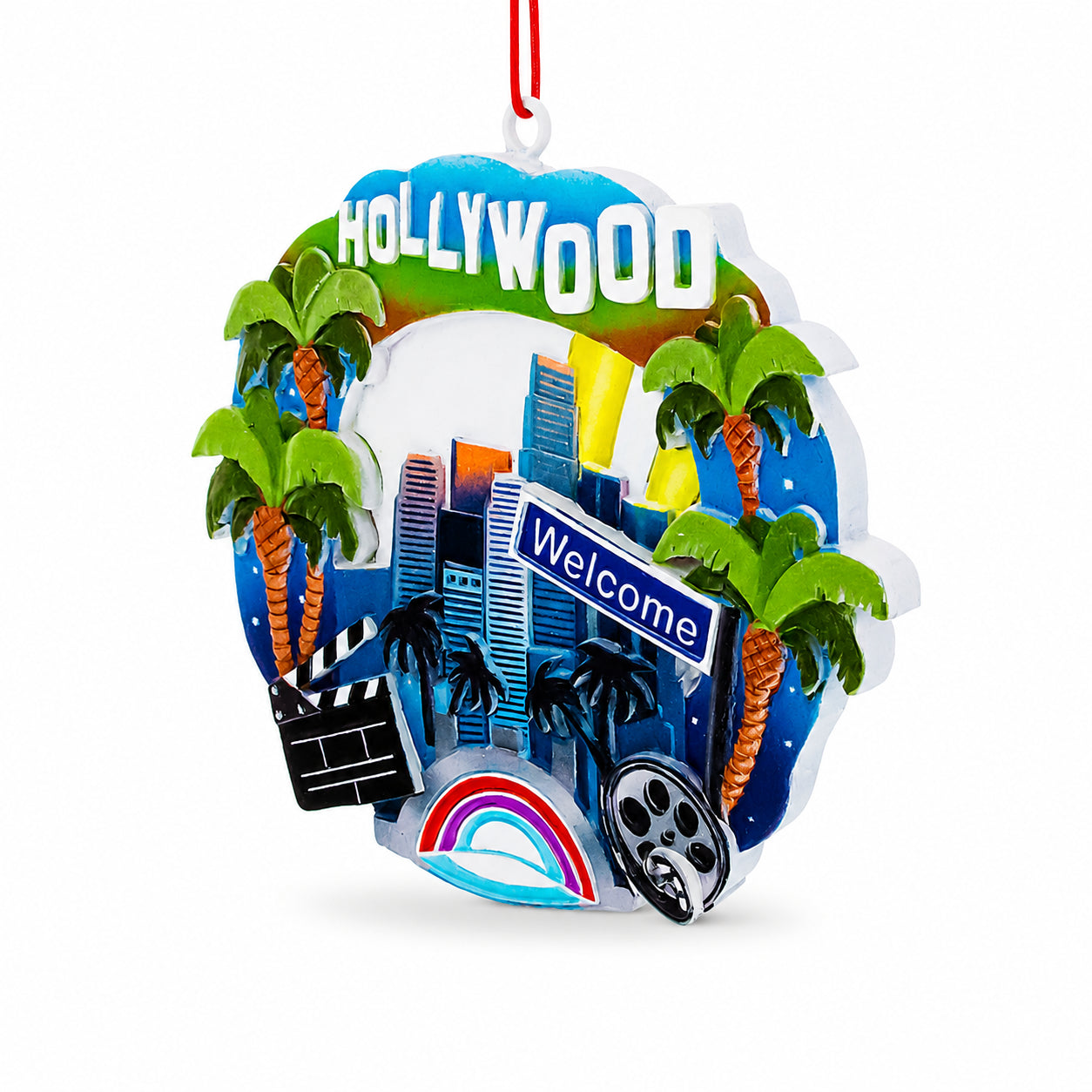 LA California Resin Travel Souvenir Christmas Ornament