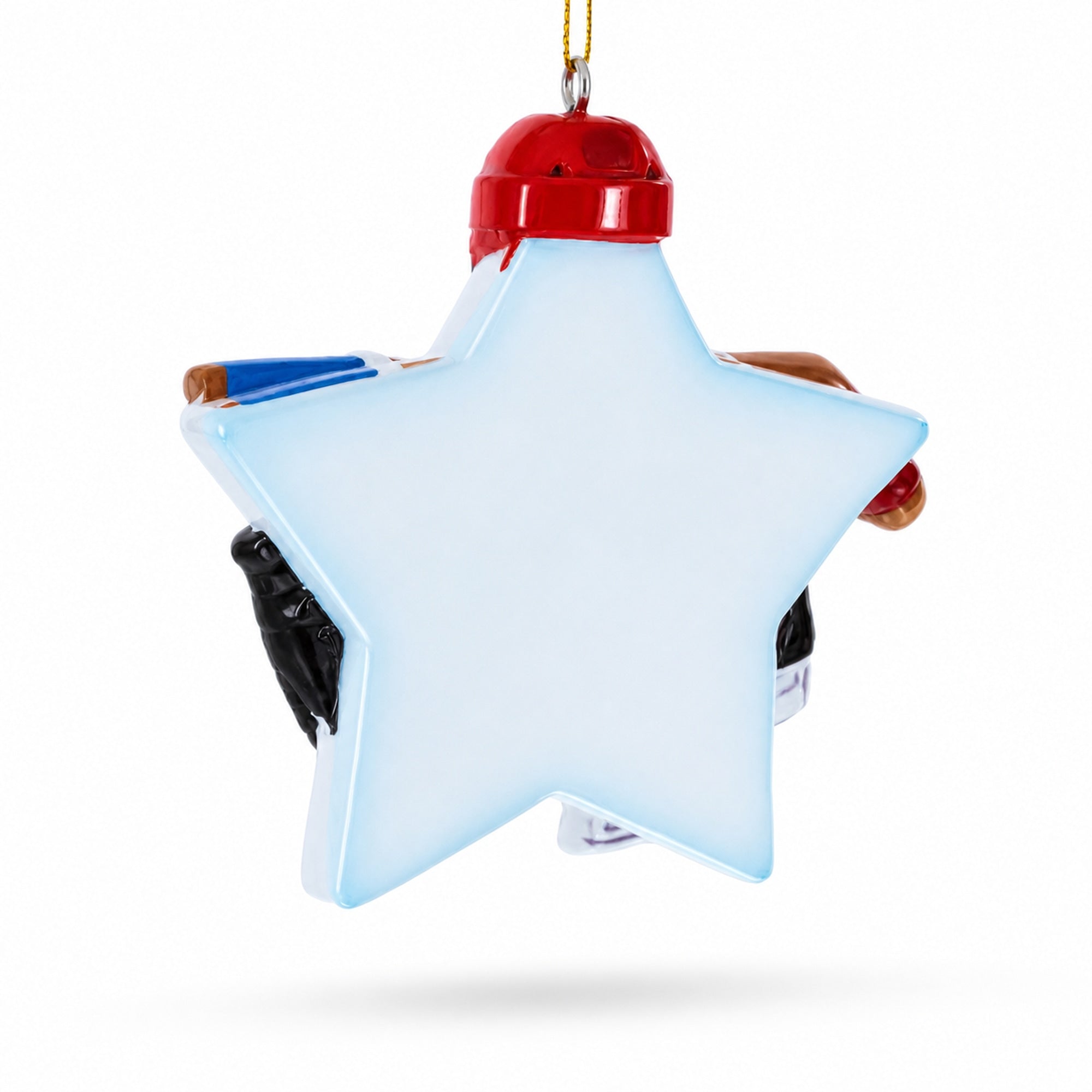 Hit the Ice Hockey Gear with Helmet and Stick Resin Christmas Ornament