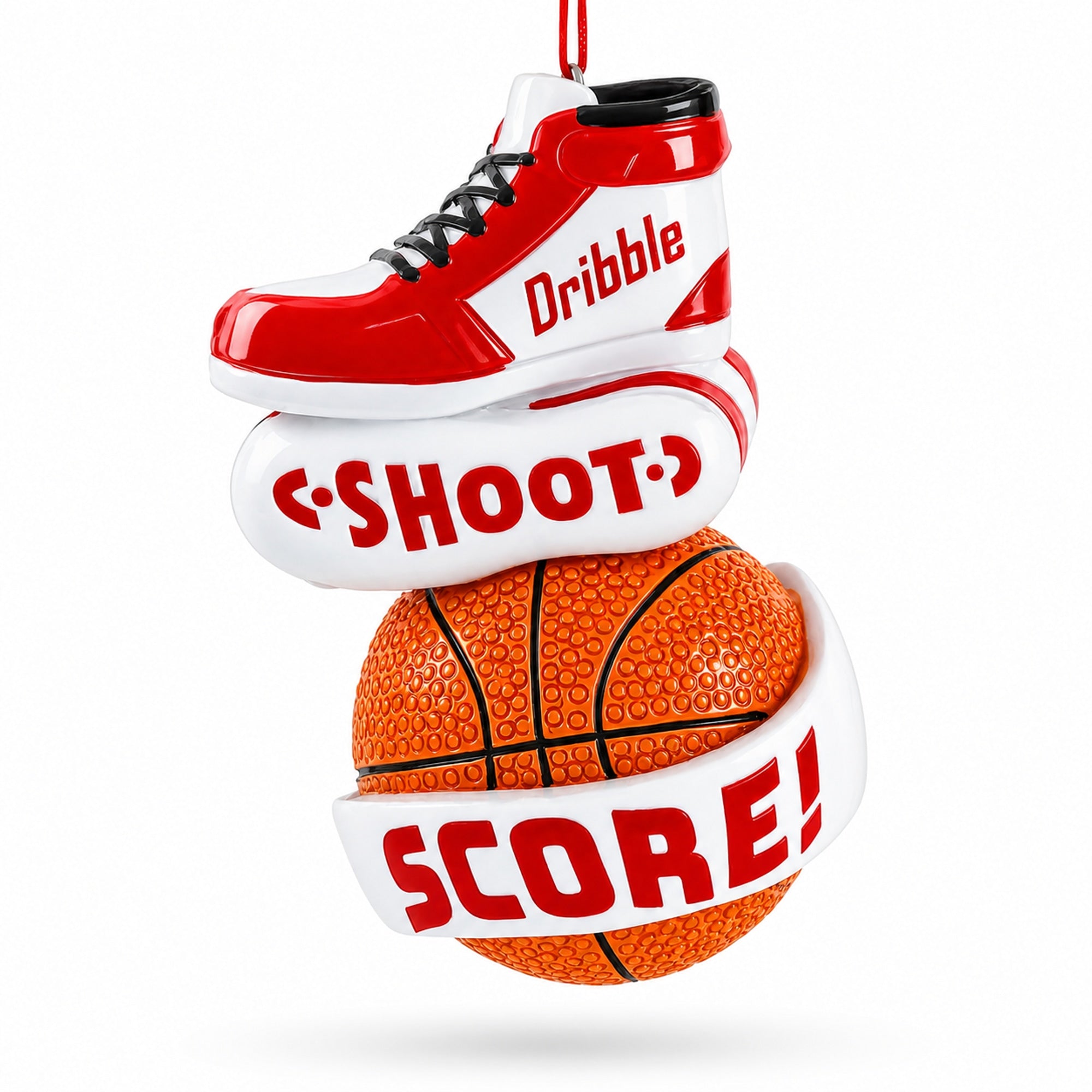 Basketball Shoe Shoot Score Sports Resin Christmas Ornament