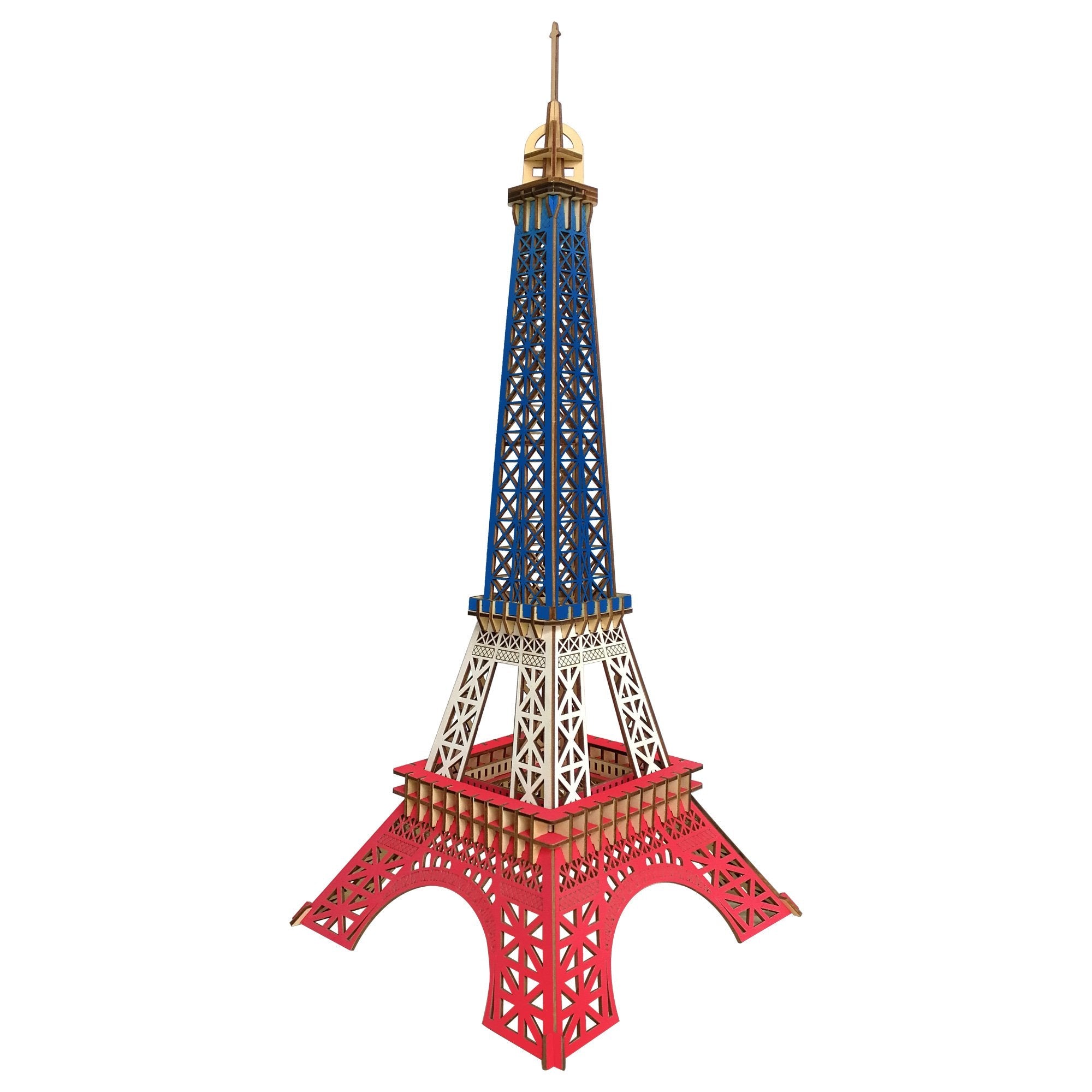 Paris Eiffel Tower Wooden Model Kit 94 Piece Laser Cut Decor