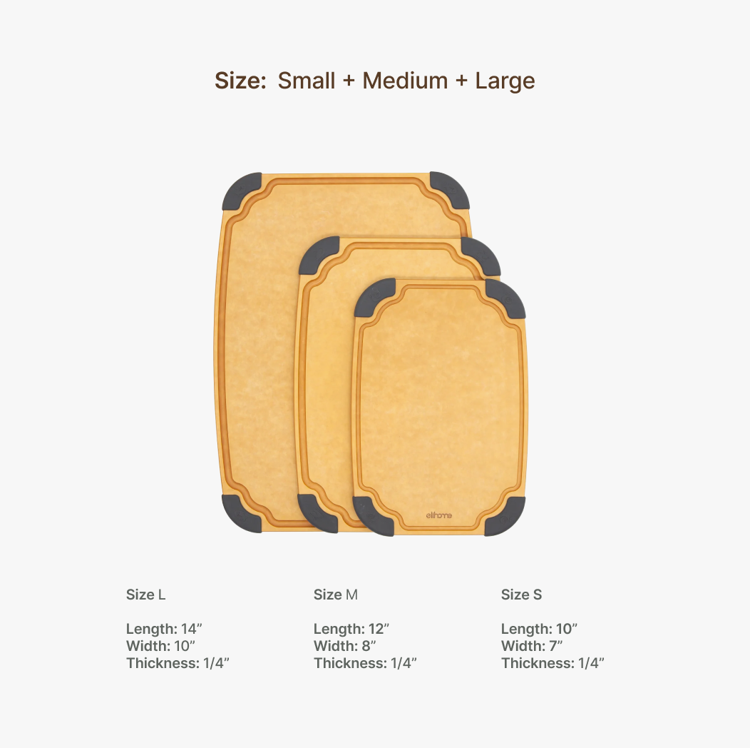 Essential Series Cutting Board - 3-in-1 Set (S+M+L)