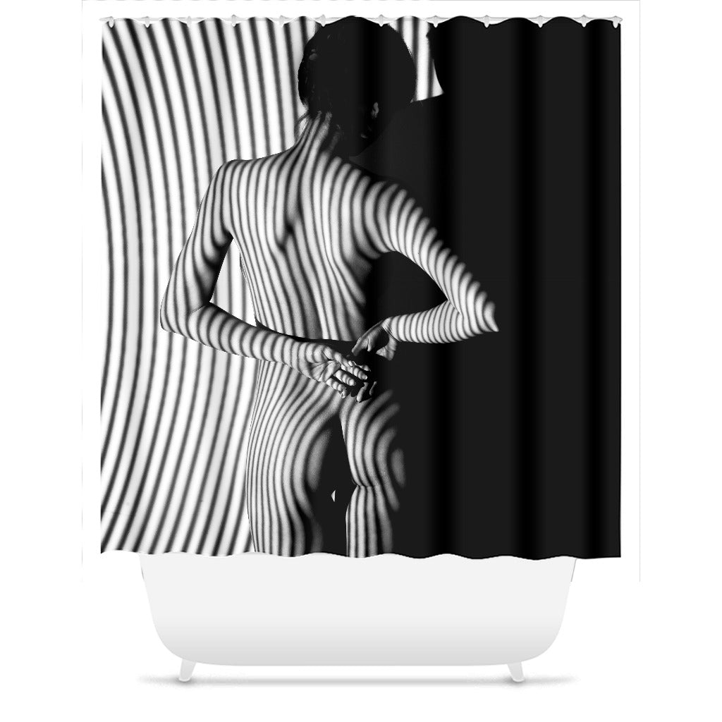 Exotic Lady Silhouette Shower Curtain