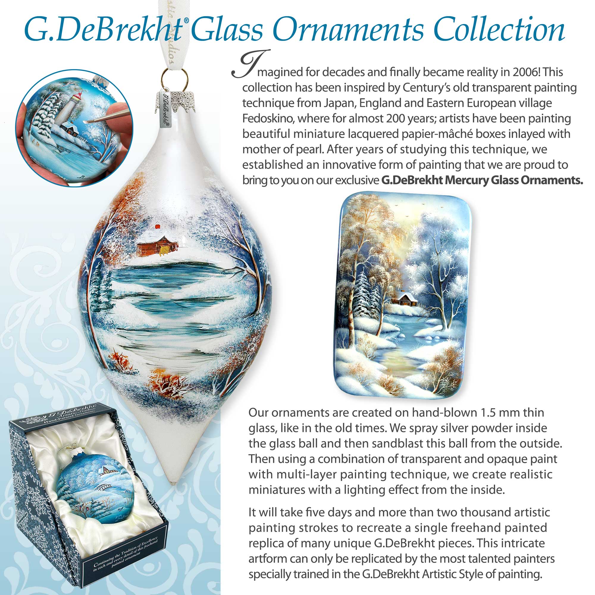 Cute Kittens Heart Glass Ornament by G. Debrekht - Christmas Décor - 753-015