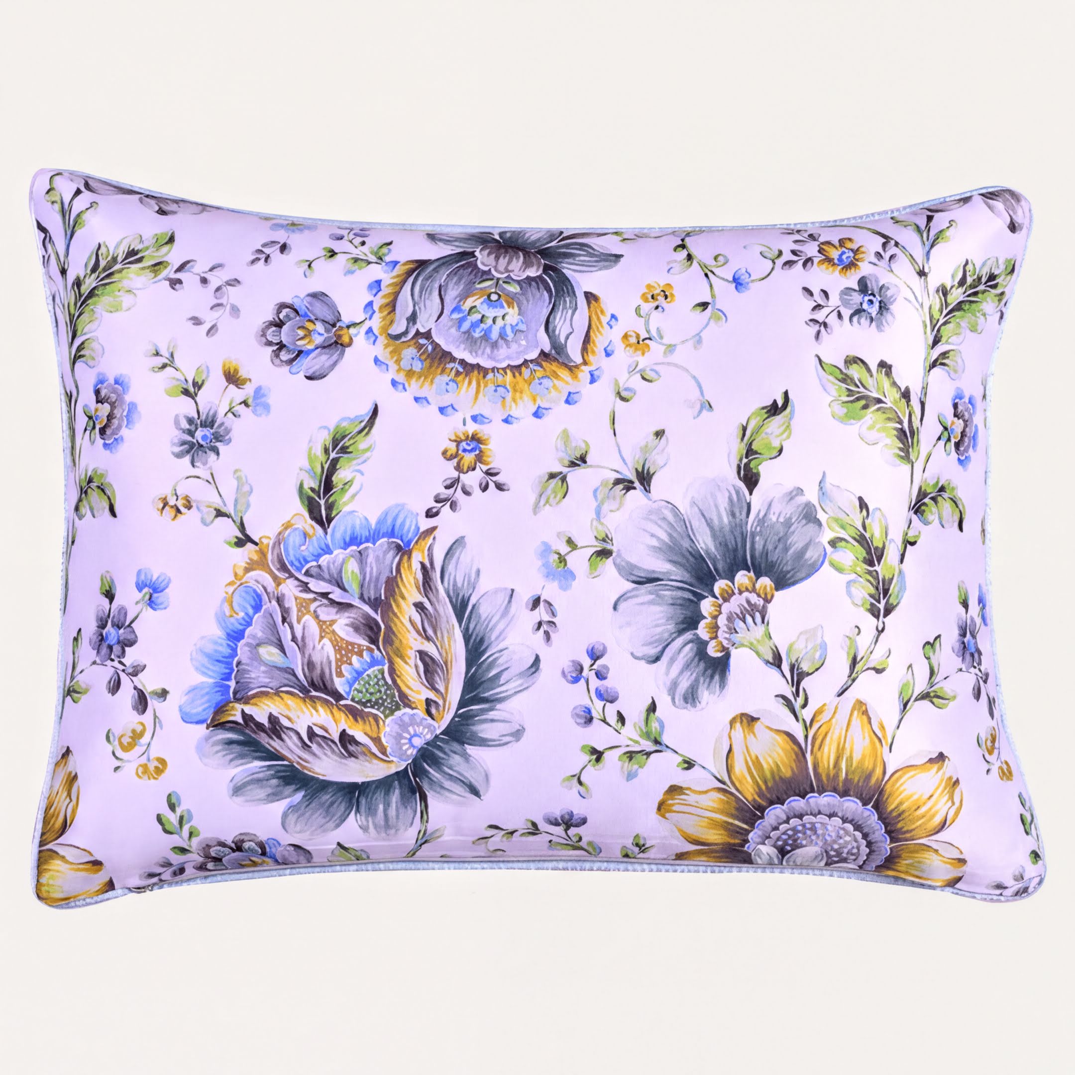 Floral Throw Pillow Covers - 14 x 20 Pillow Cover With Zipper Closure