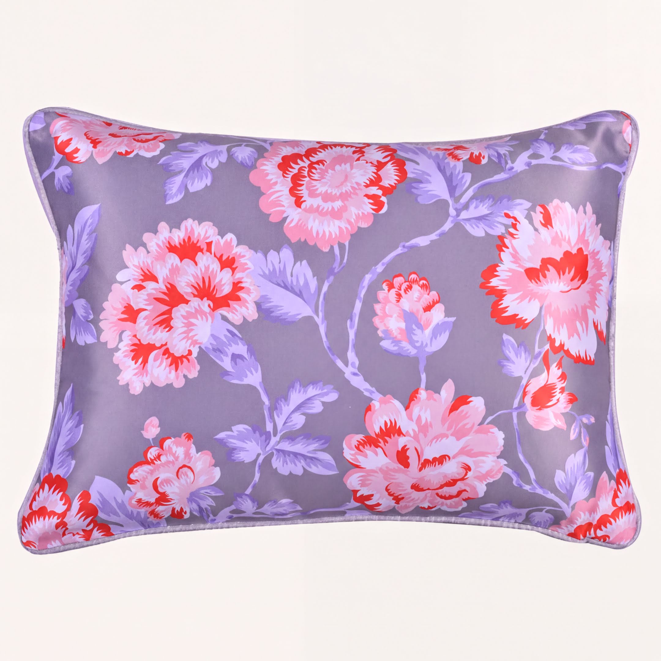 Floral Throw Pillow Covers - 14 x 20 Inch Decorative Cushion Covers with Zipper Closure