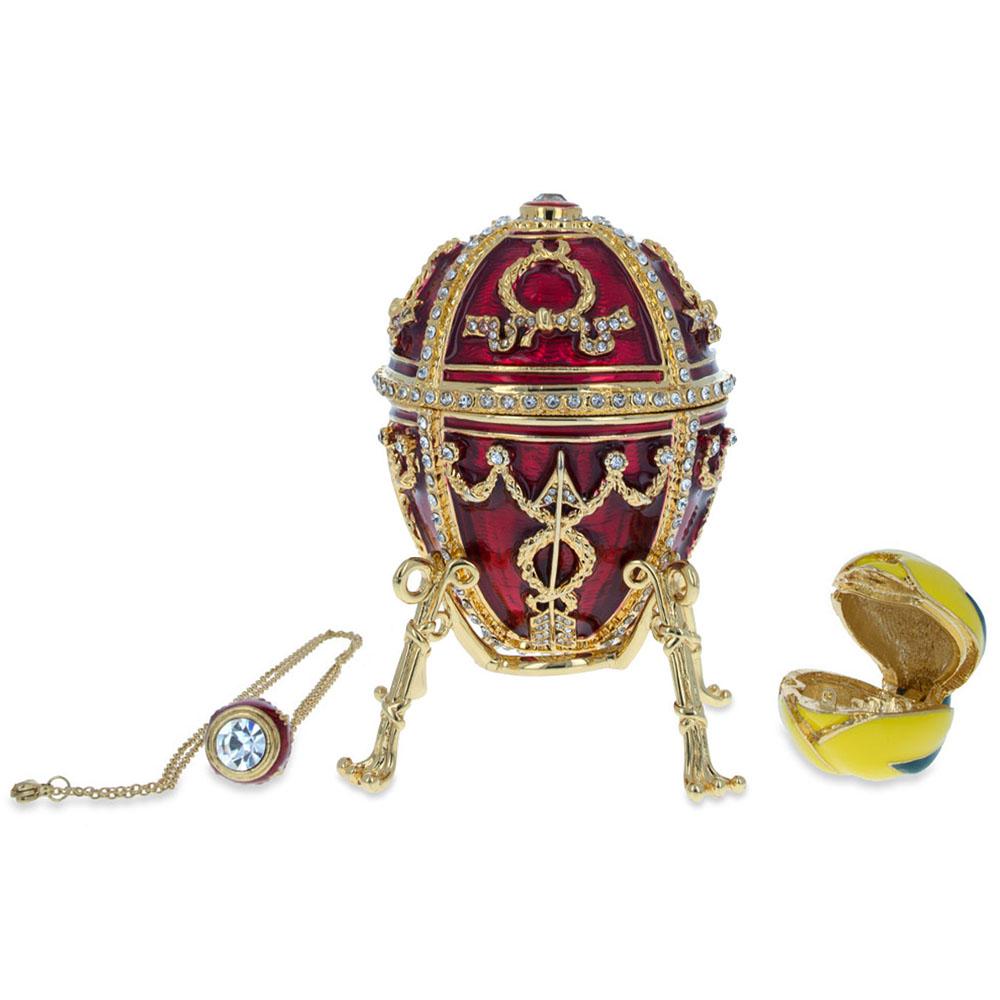 1895 Rosebud Royal Imperial Metal Easter Egg
