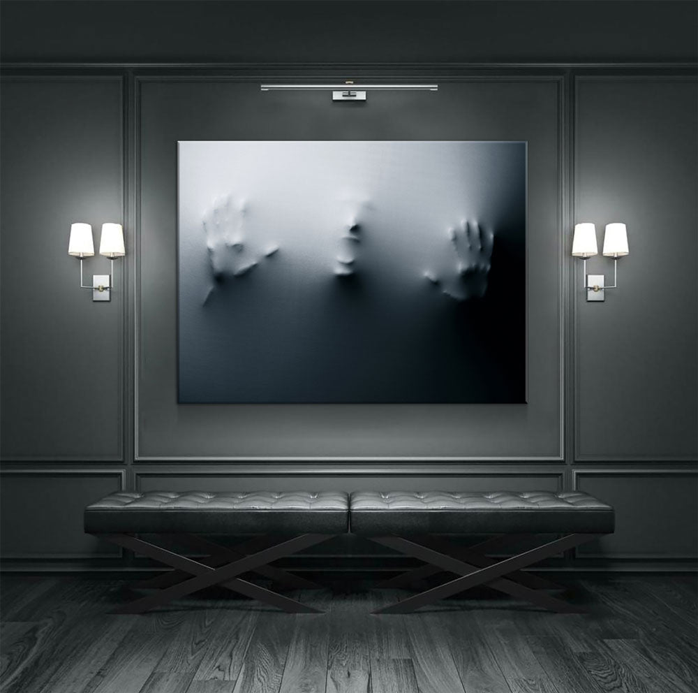 Face In The Wall Canvas Wall Art, Horror Decor, Halloween Decor