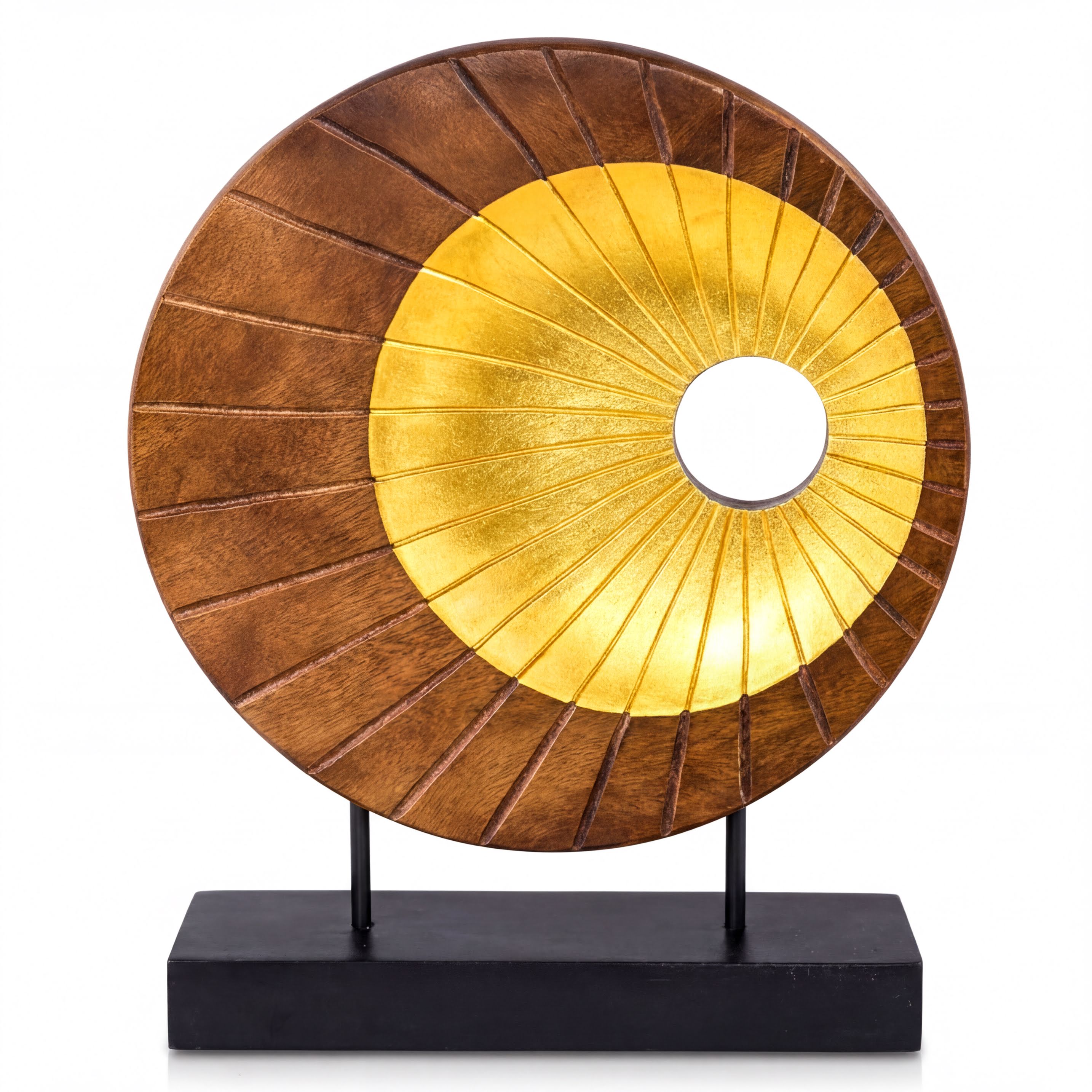 Handmade Wooden Sculpture – Acacia Wood Art Piece | Unique Home Sculpture Decor
