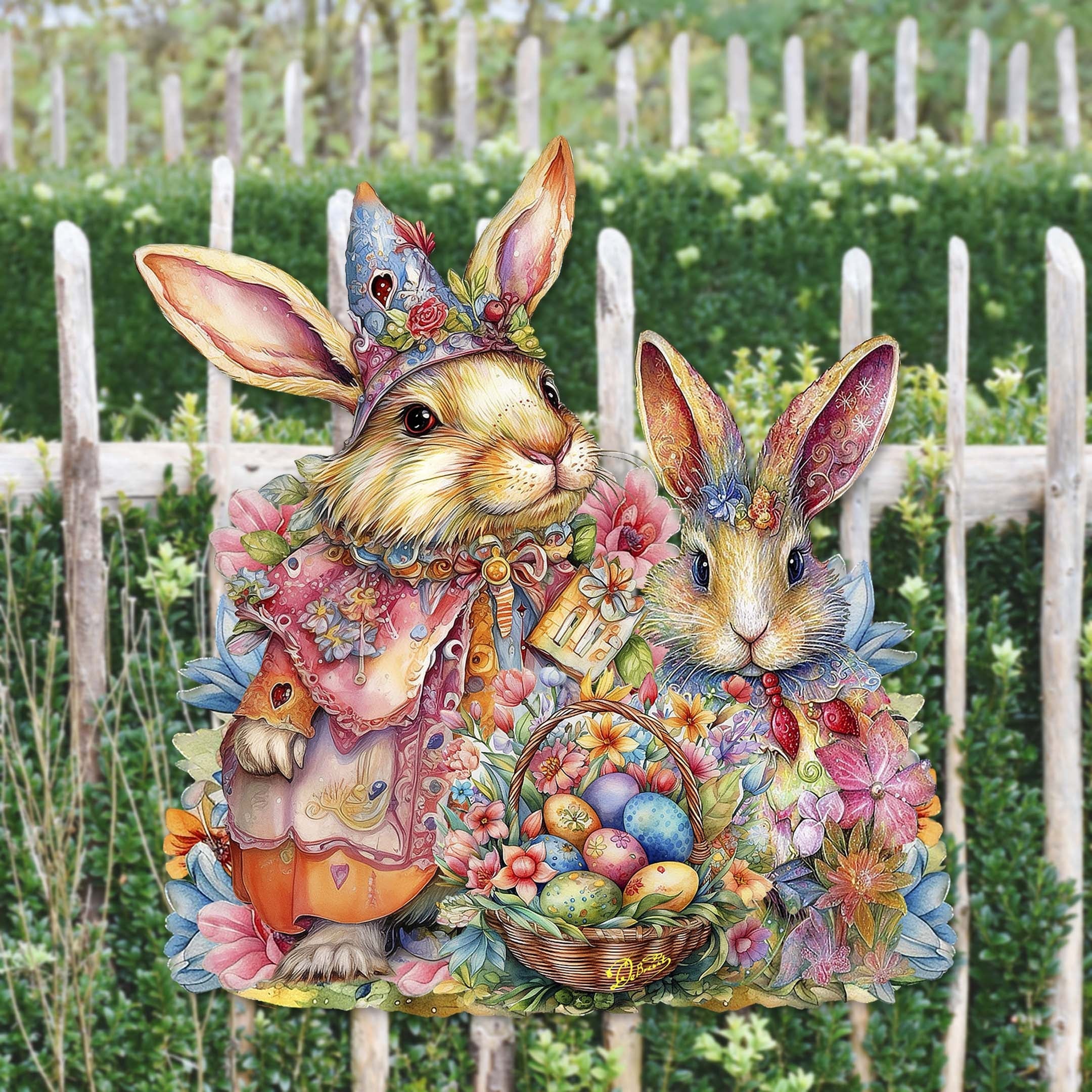 Easter Sweet Couple Holiday Door Decor by G. Debrekht - Easter Spring Decor - 8652768H