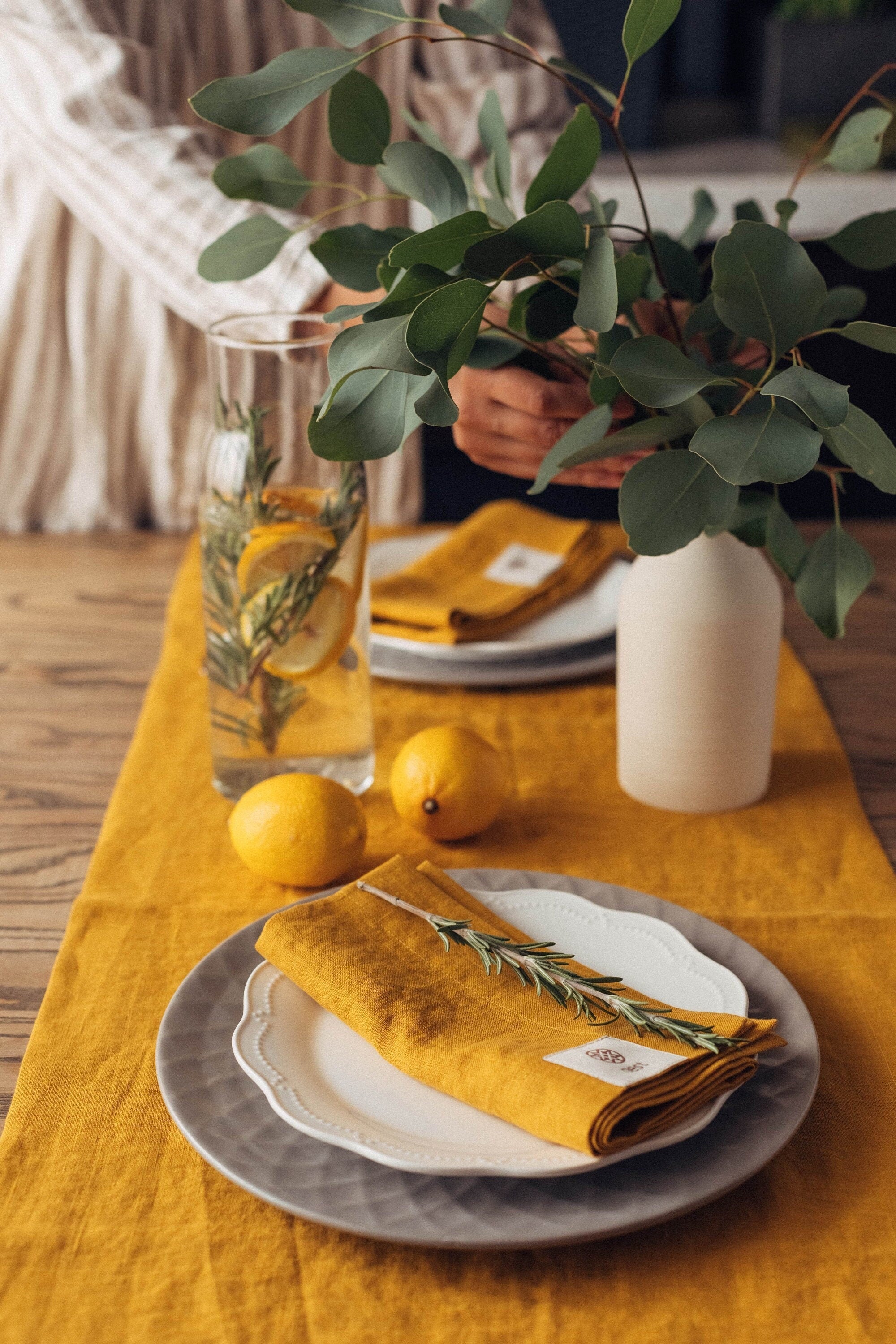 Soft Linen Table Runners - Choose Your Color