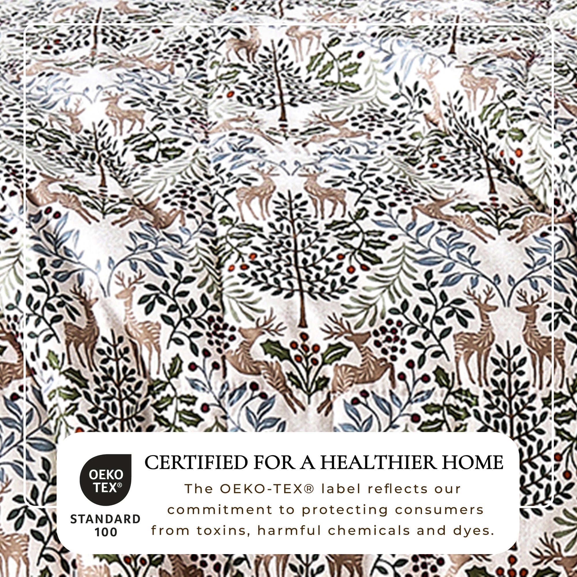 Reversible Christmas Comforter and Sham Set - Holiday / Lodge Odette Collection