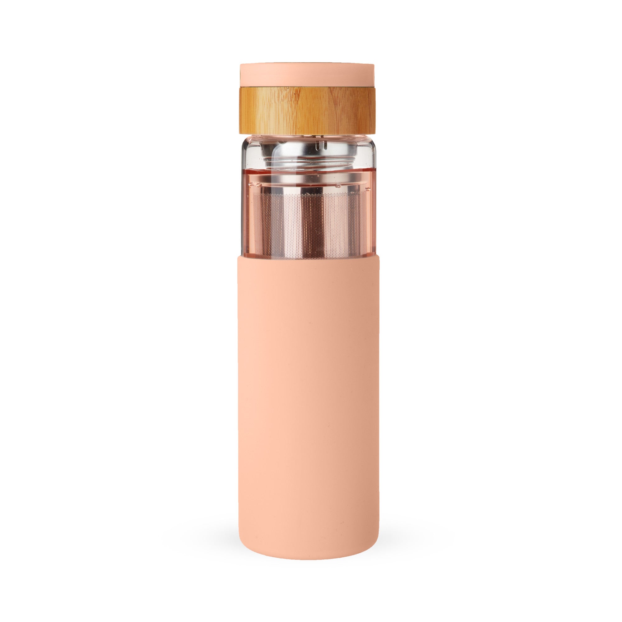 Dana Glass Travel Mug In Coral By Pinky Up