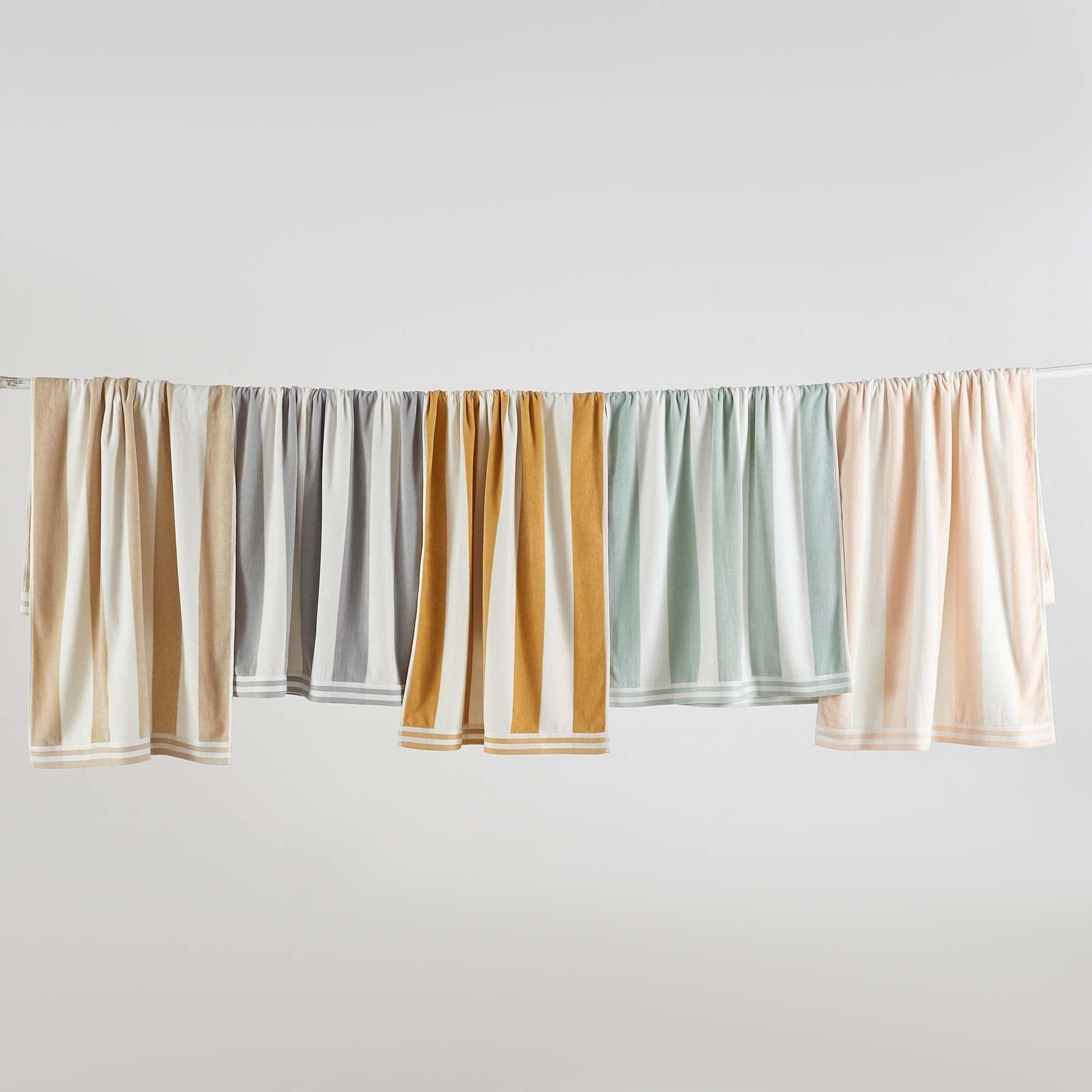 Oversized Striped Cabana Beach Towel - Edgartown Collection