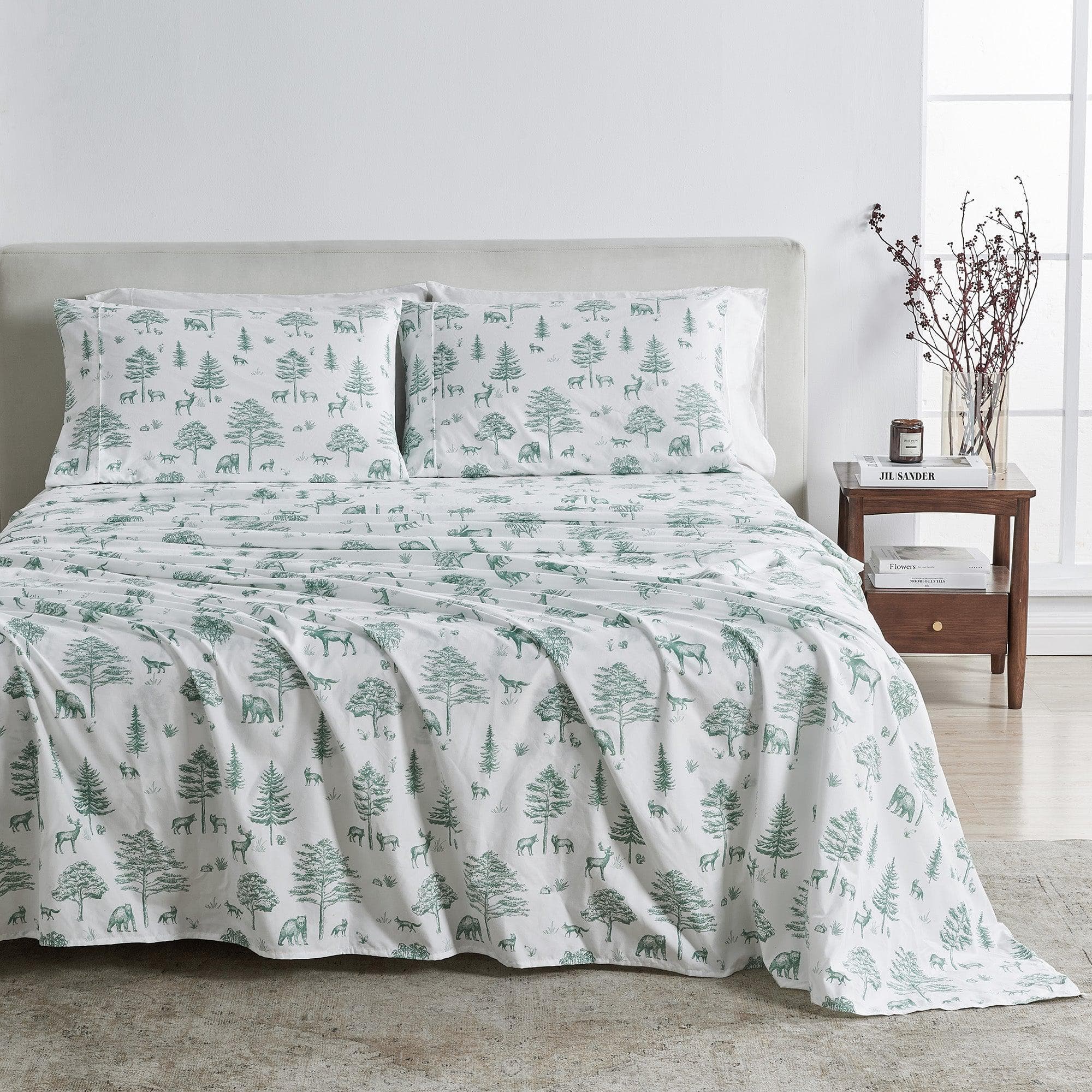 4-Piece Lodge Microfiber Sheet - Mountain Ridge Collection