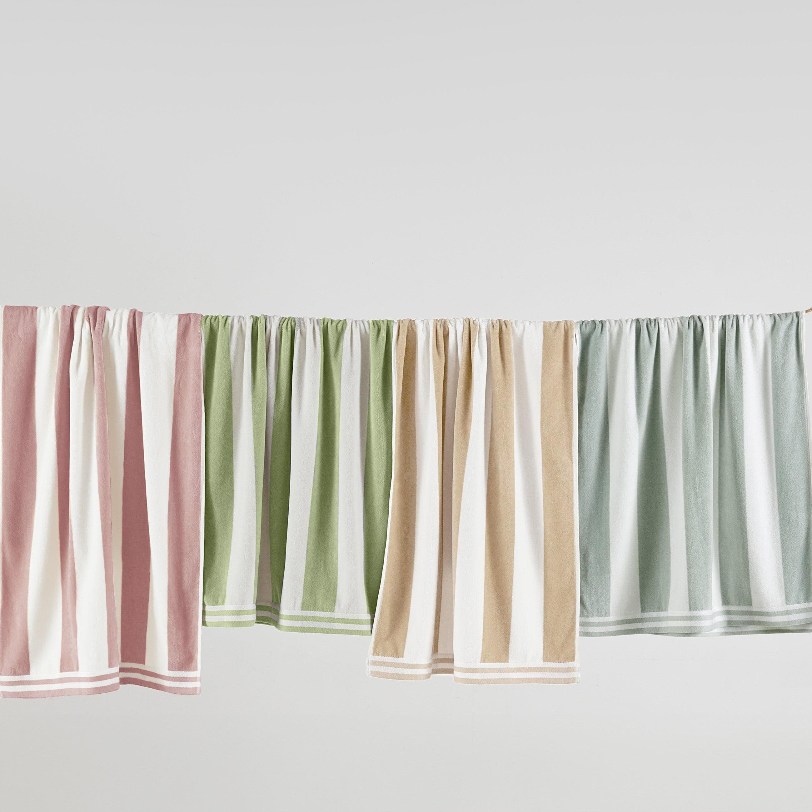 4 Pack Striped Cabana Oversized Beach Towel - Edgartown