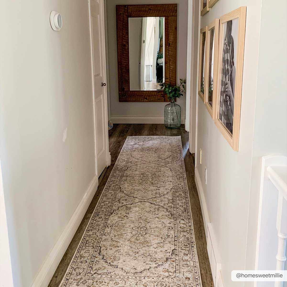 Cream Hiti Washable Runner Rug