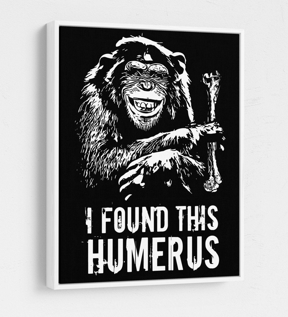 I Found This Humerus Canvas Wall Art, Funny Monkey Art