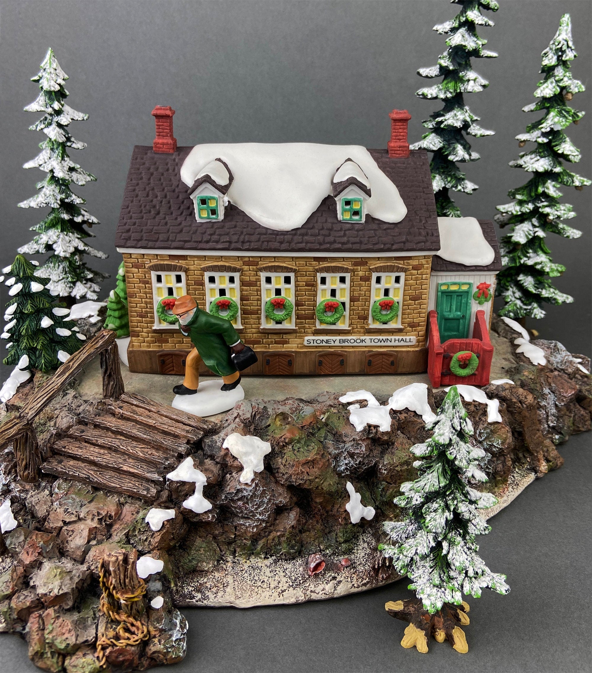 Christmas Village Accessories by Department 56.  Town Square Gazebo with Intricate Detail.