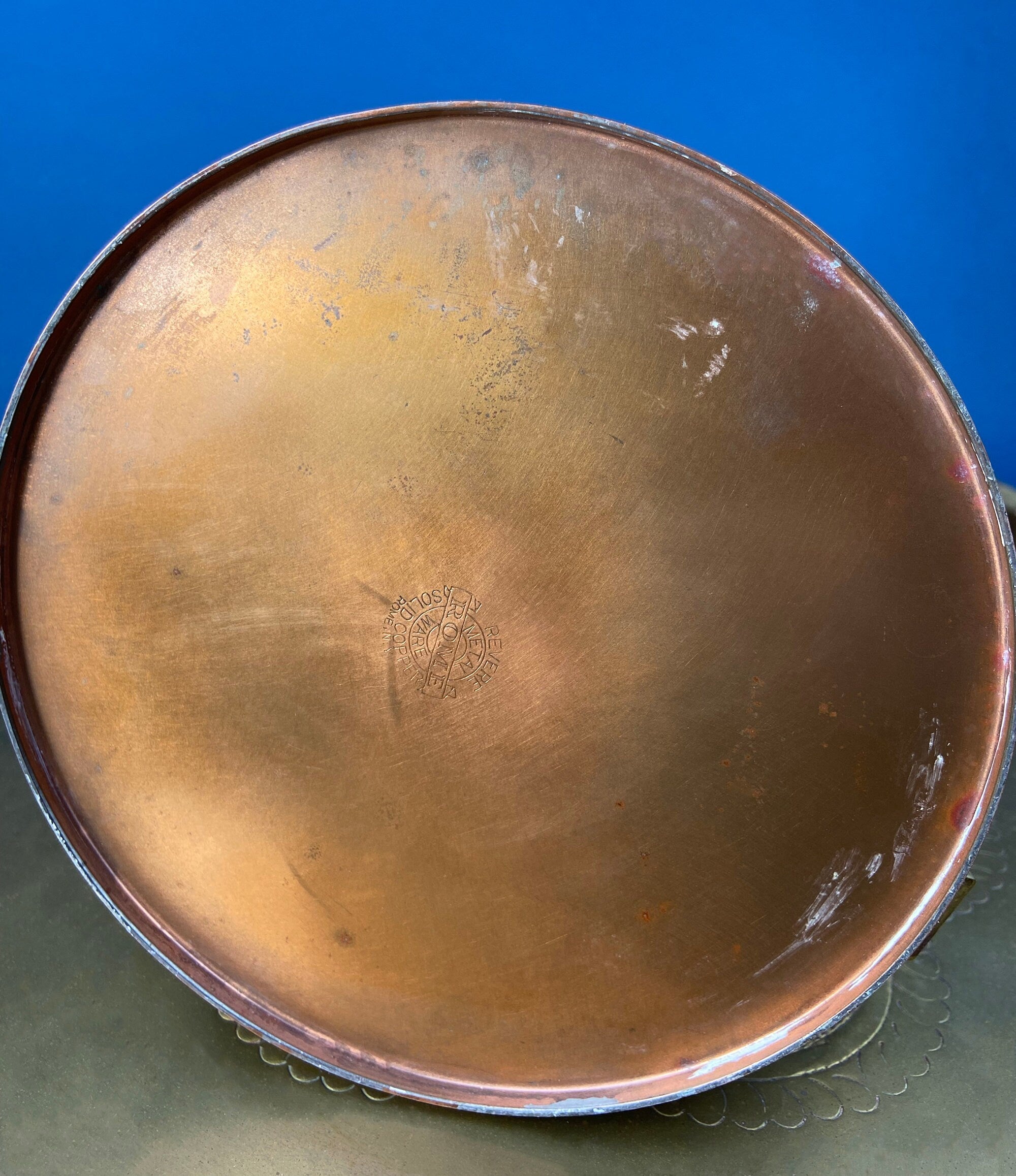 Antique Copper Pitcher and 4 Mugs. Revere Metal Ware, Rome, NY. Solid Copper with Brass Handle. Beer Mugs. Vintage Gifts for Him.