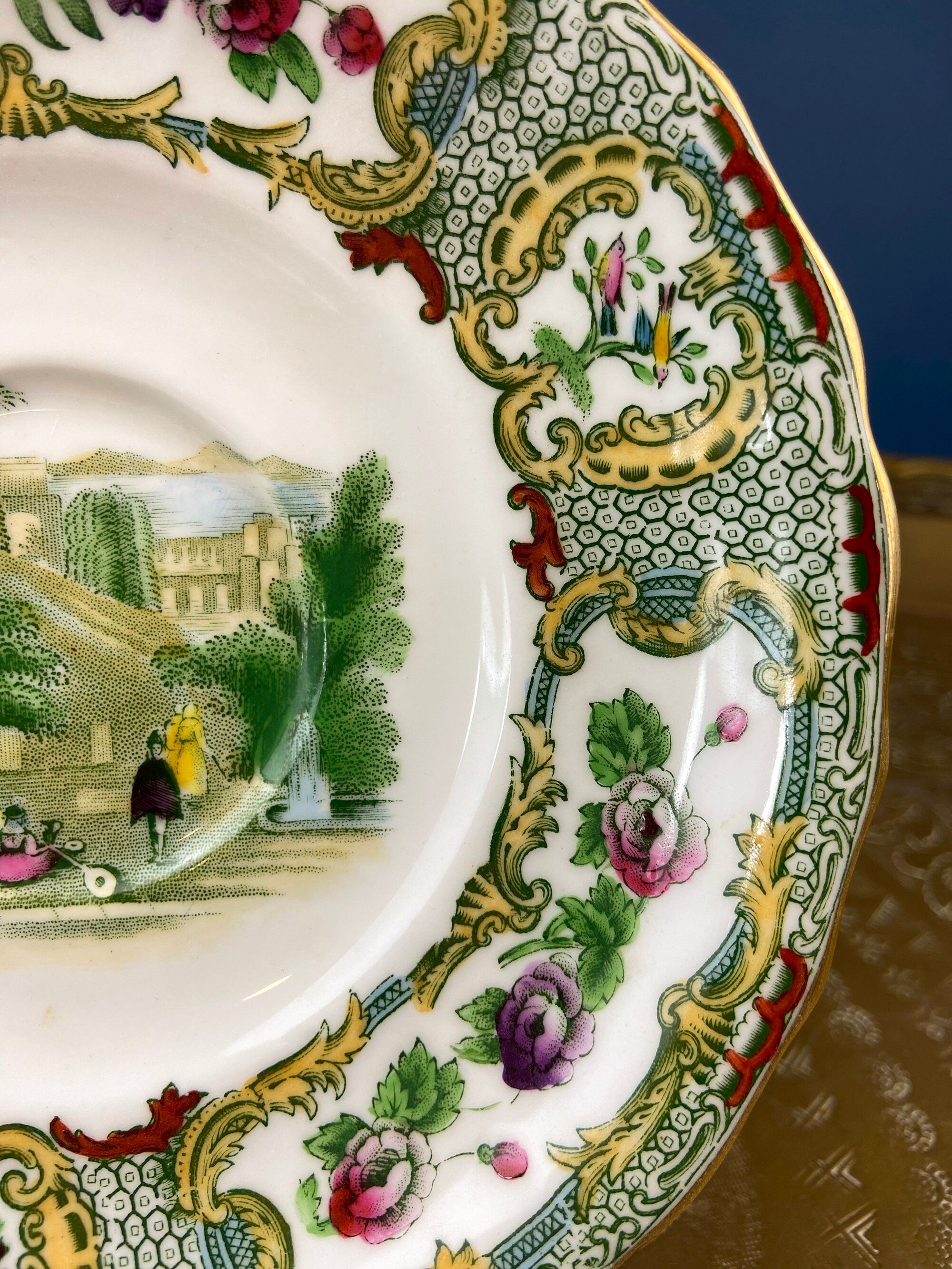 Tiffany and Co. Tea or Coffee Set. Chinoiserie or Asian Hand Painted Motif. Set of 4