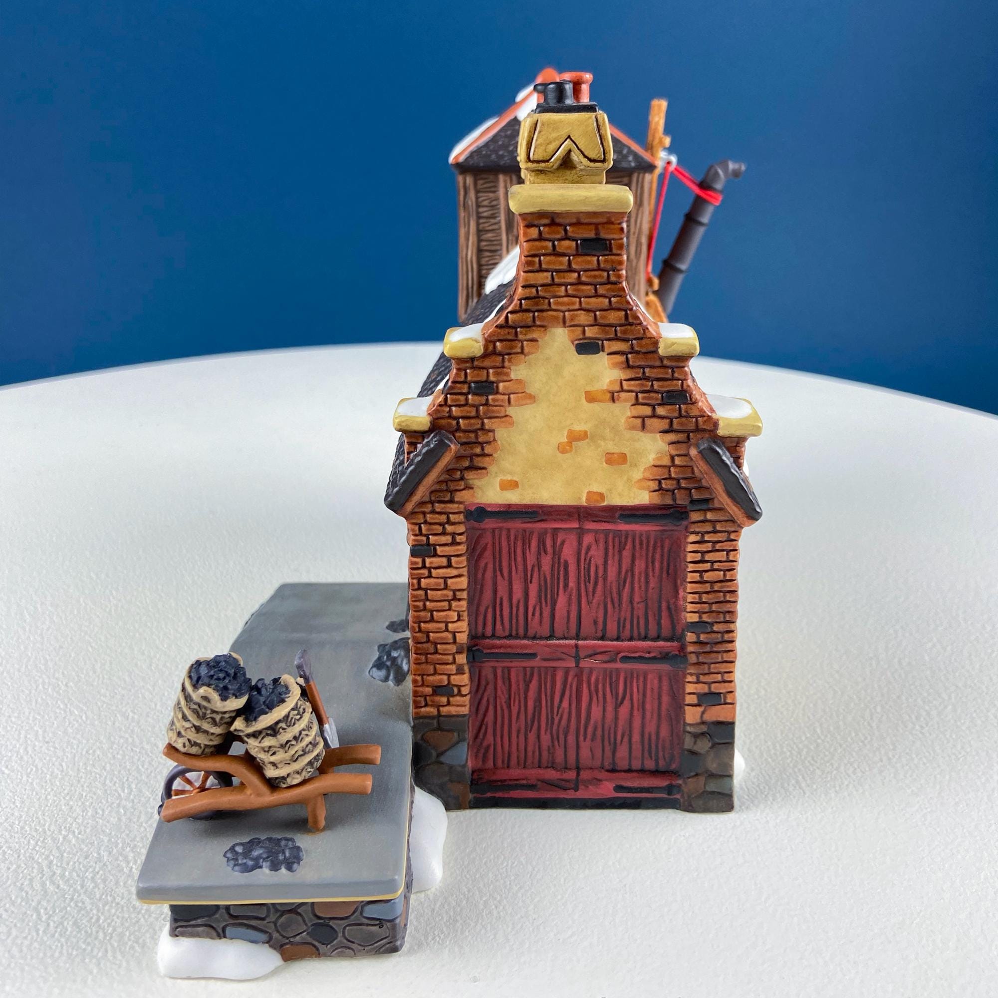 Christmas Village 2 Bldg. Complex North Eastern Sea Fisheries.  Illuminated Porcelain Houses. Incredible Hand Painted Detail by Dept. 56.