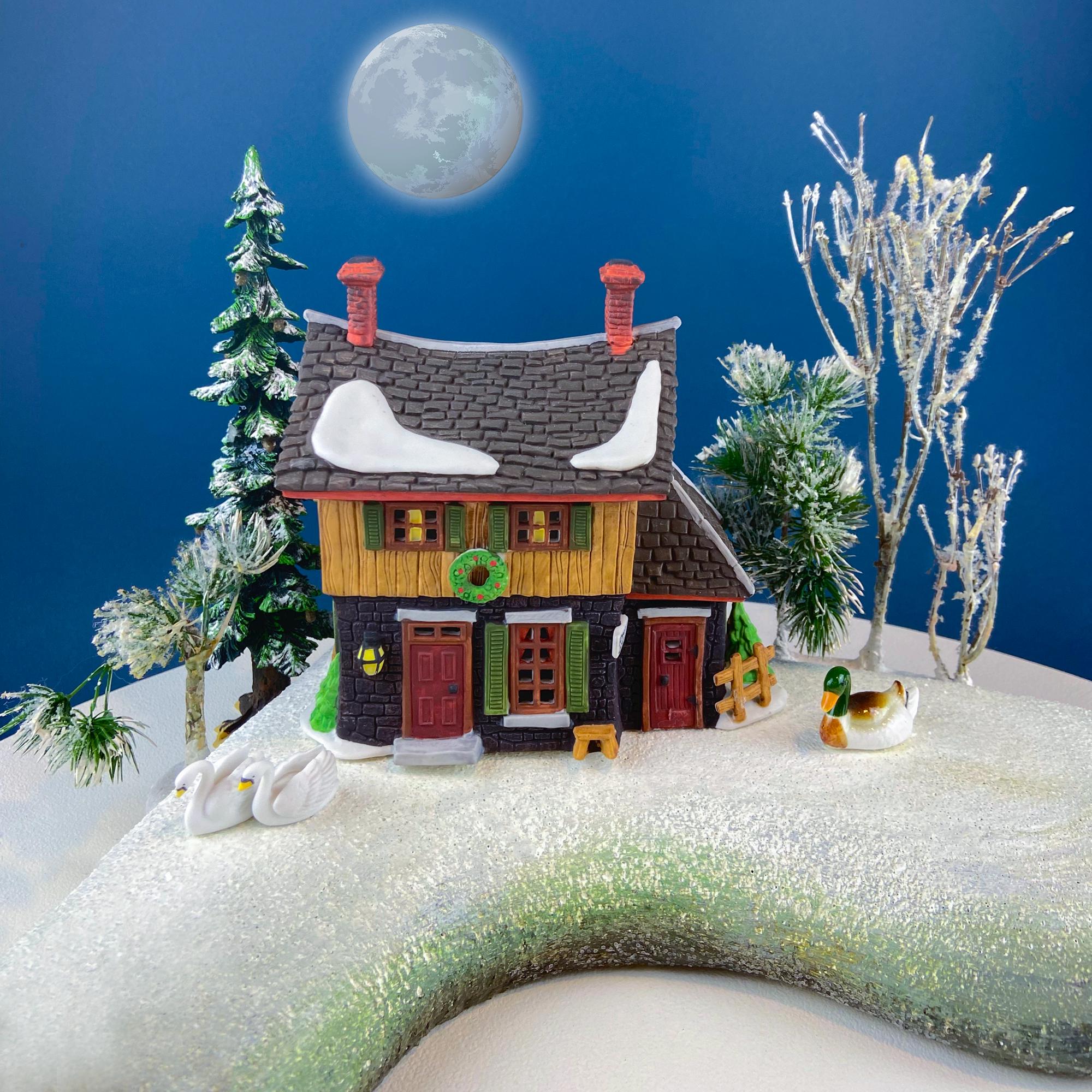 Christmas Village Van Tassel Manor by Department 56. Enchanted New England Village Series. Illuminated Holiday House or Retail Decor.