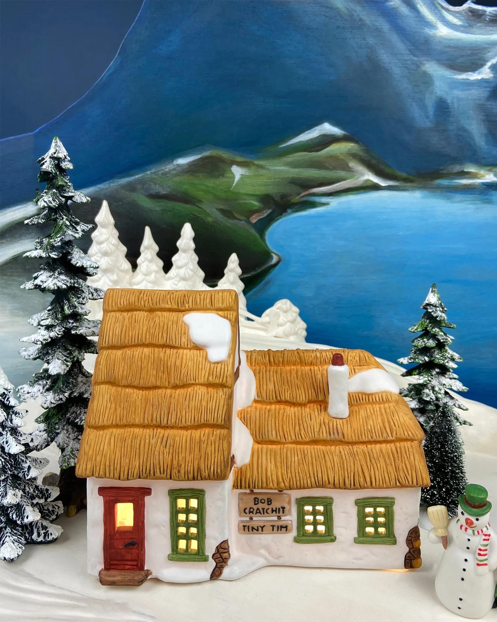 Illuminated Christmas Village T. Puddlewick Spectacle Shop by Dept. 56. Dickens' Village. Seasonal Home Retail Decor. Night Light.