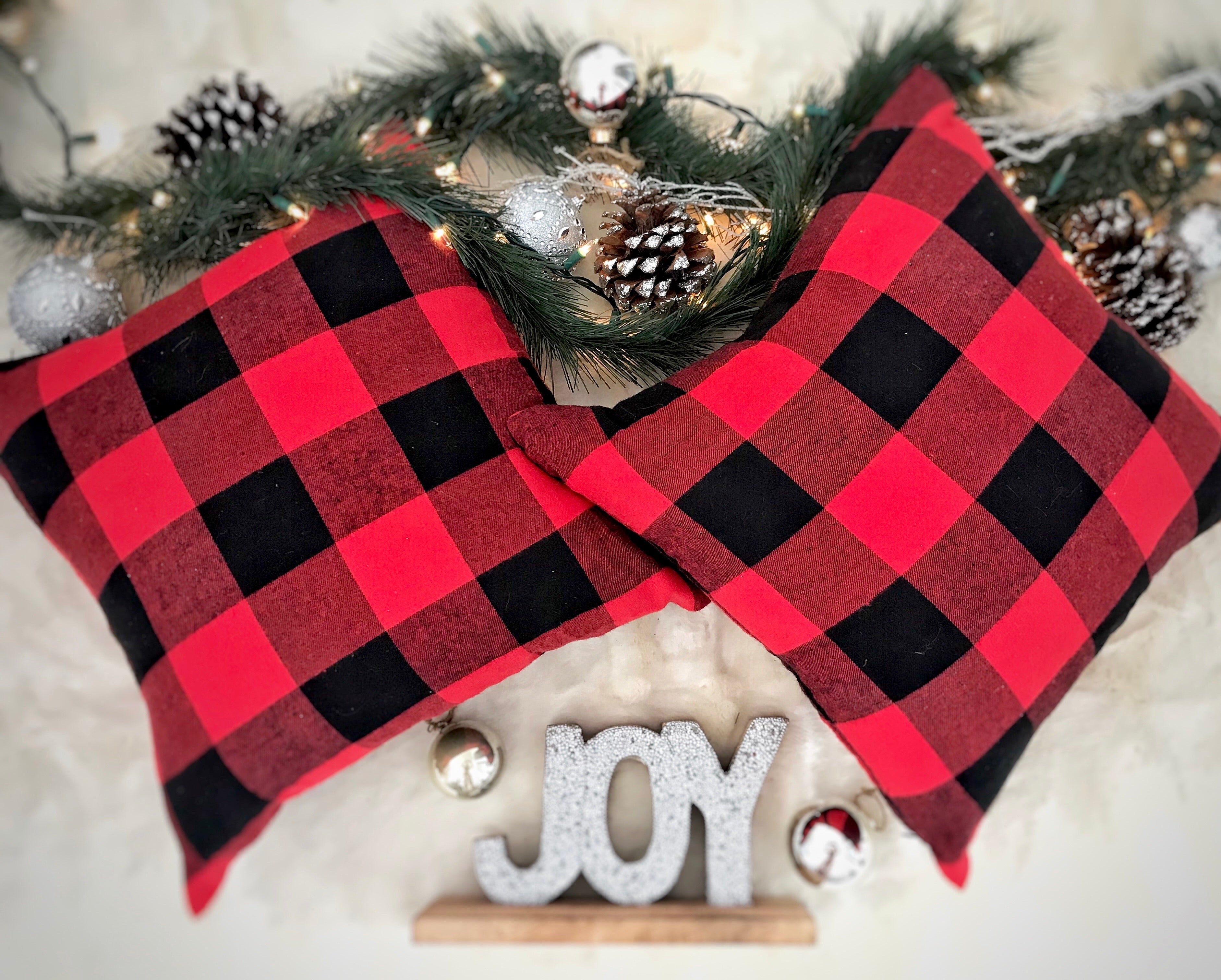Red Buffalo Plaid Pillow Cover