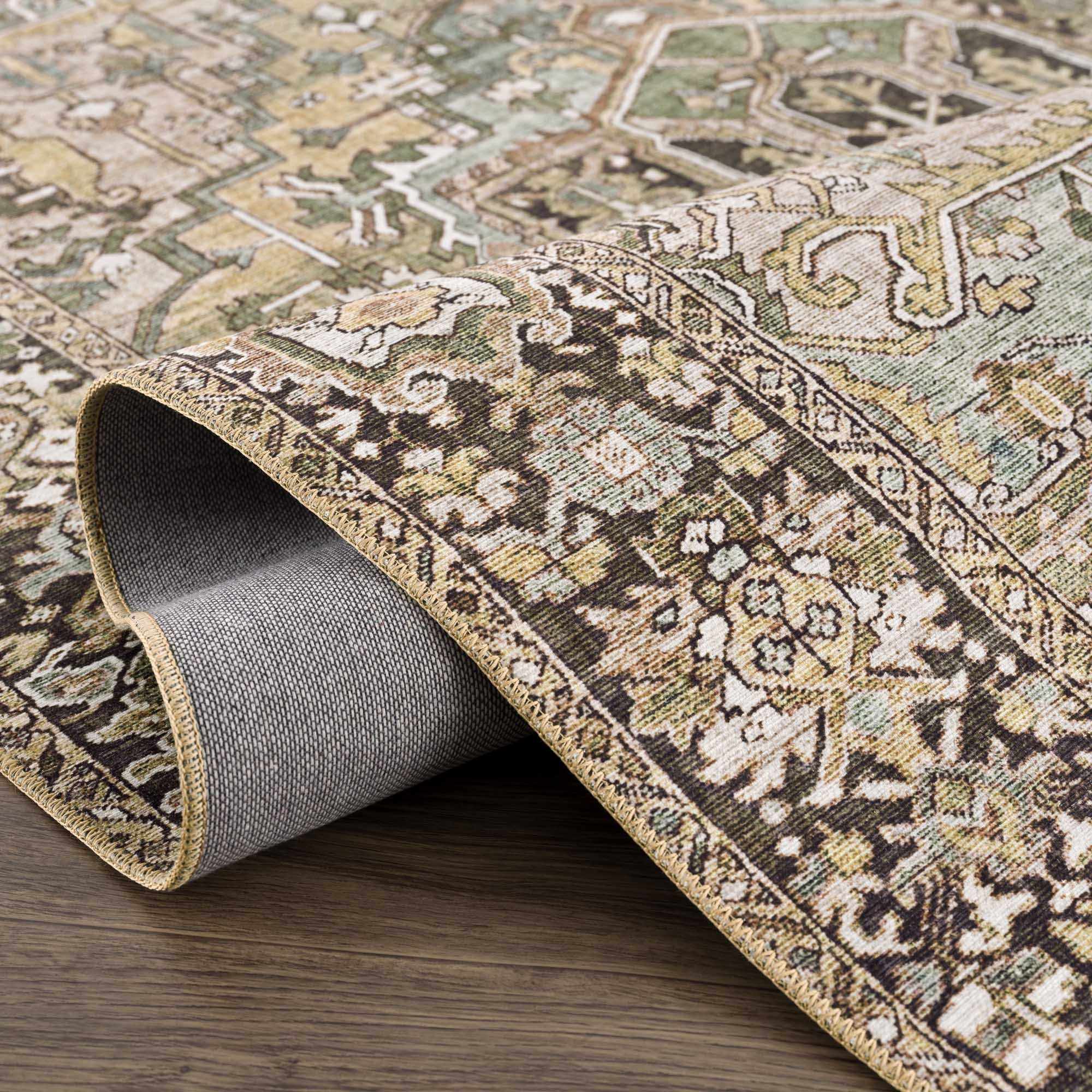 Neyland Sage Green 7ft Runner Rug